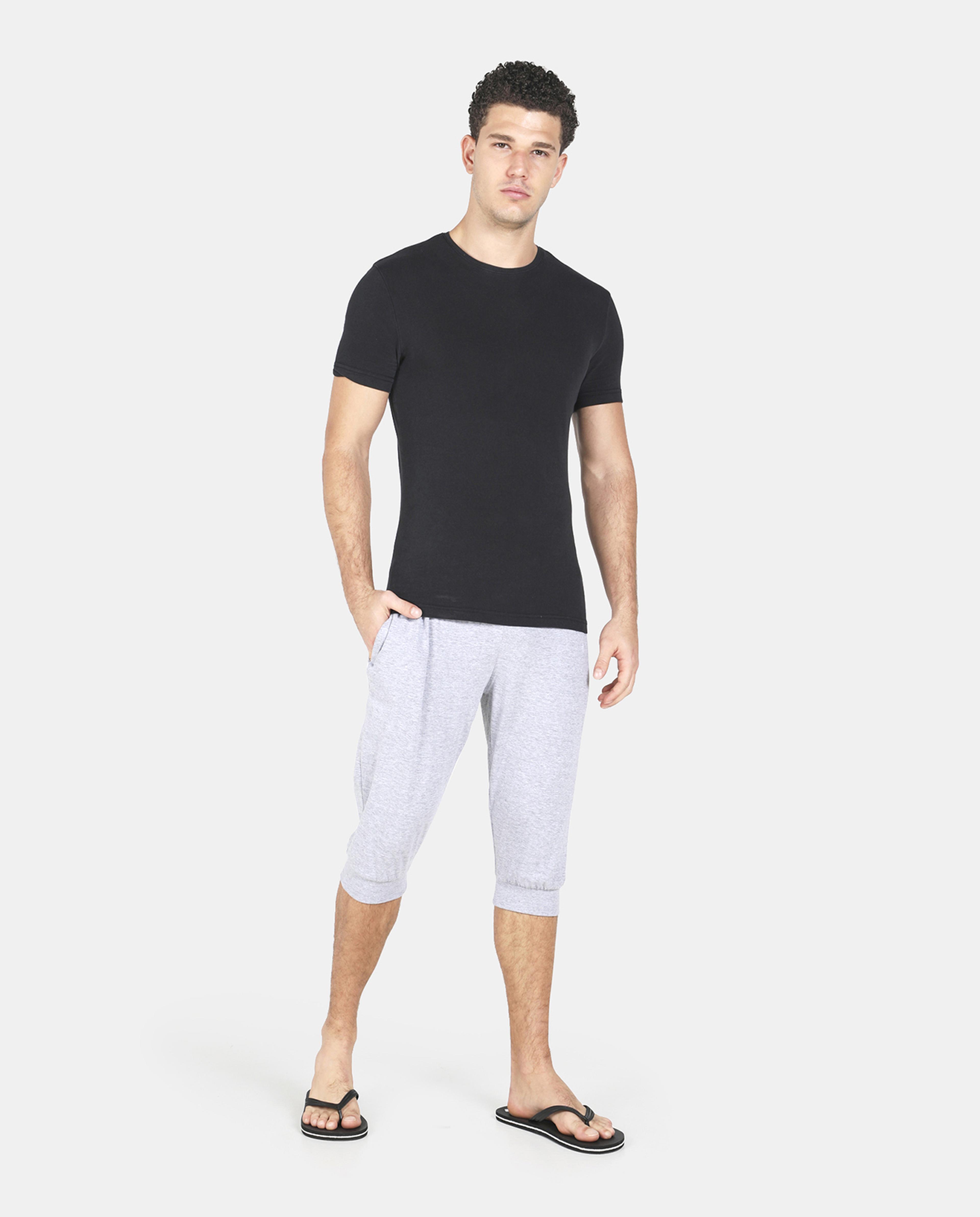 Solid Capris with Drawstring Waist