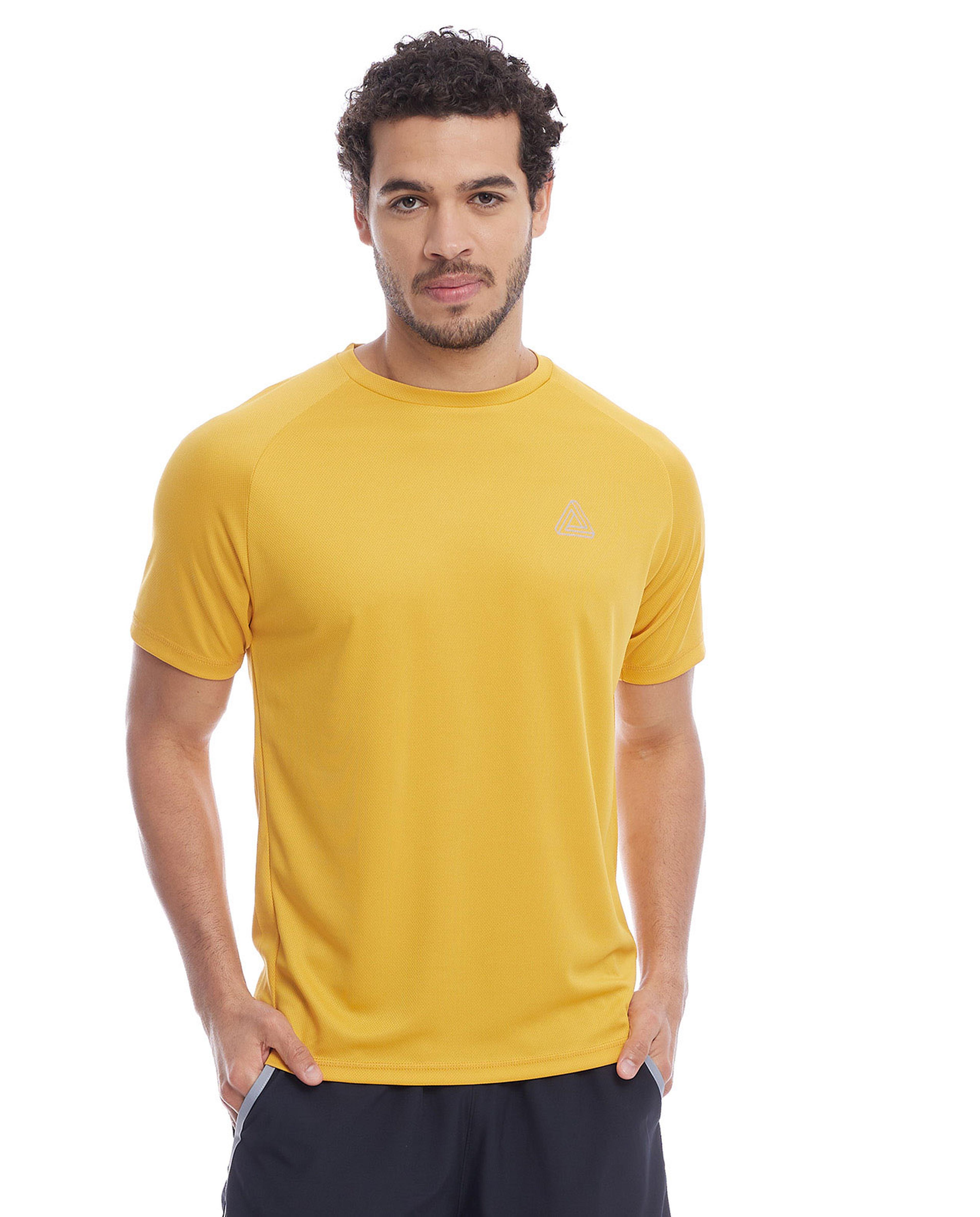 Solid T-Shirt with Crew Neck and Short Sleeves