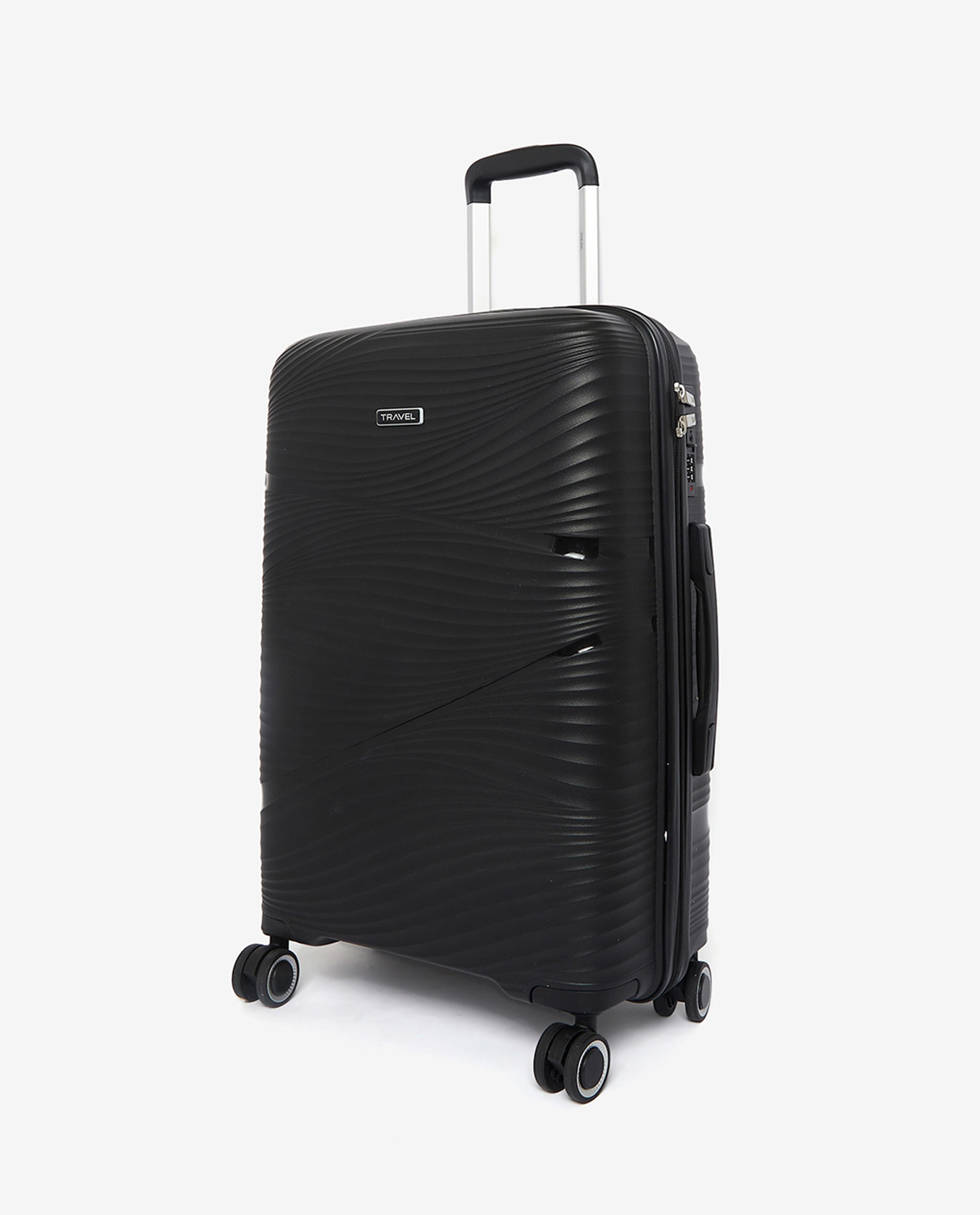 Textured Trolley Suitcase