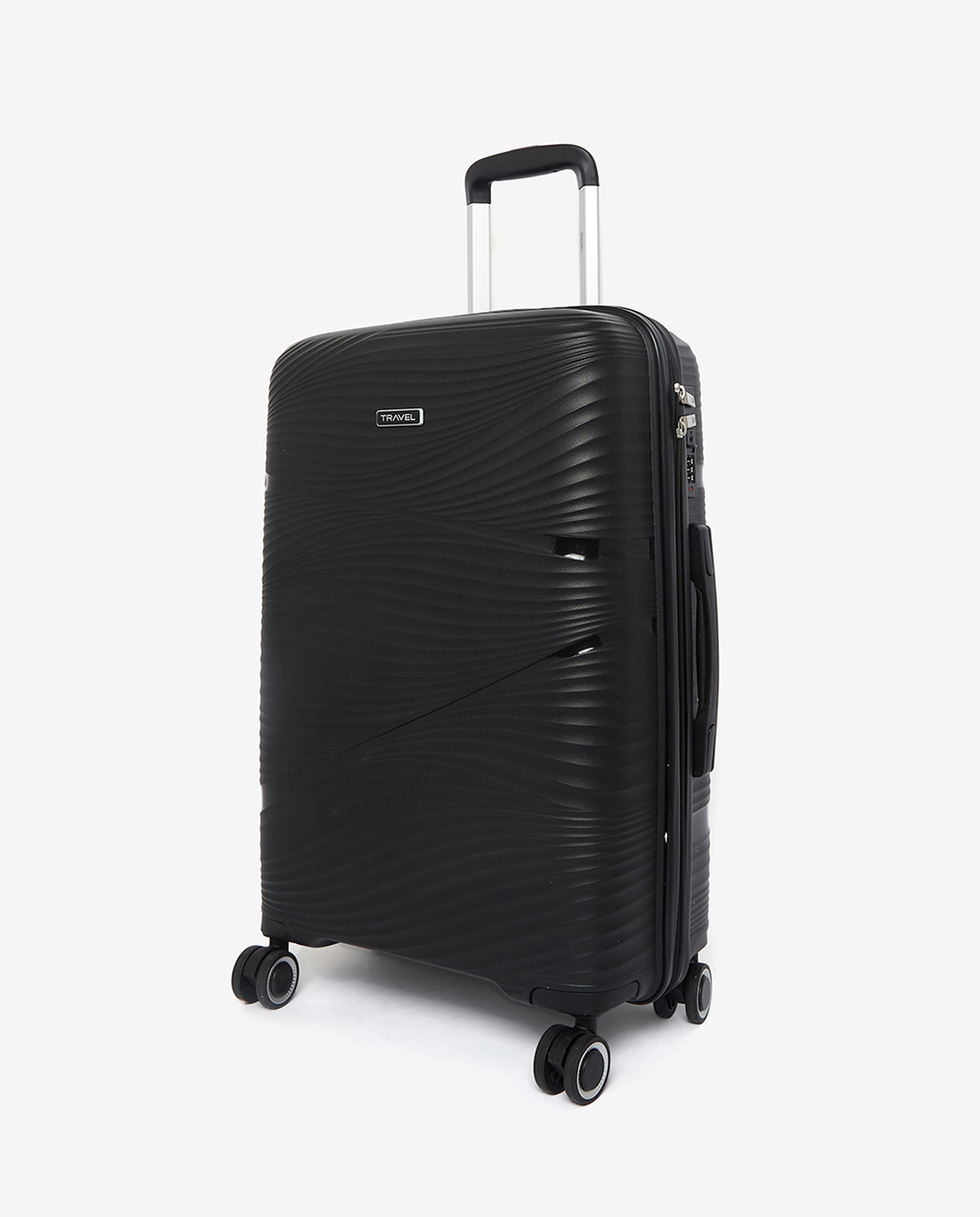 Textured Trolley Suitcase