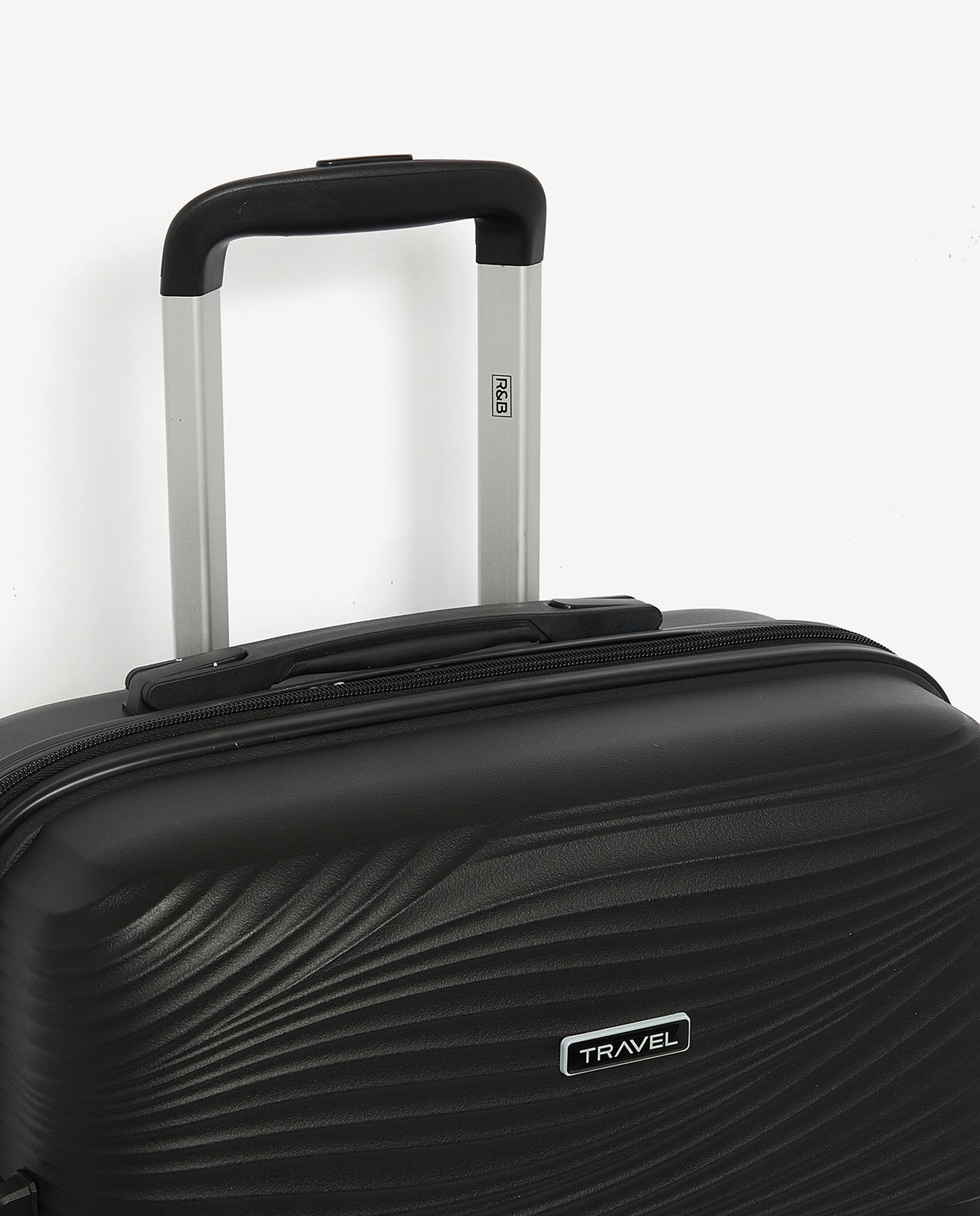 Textured Trolley Suitcase