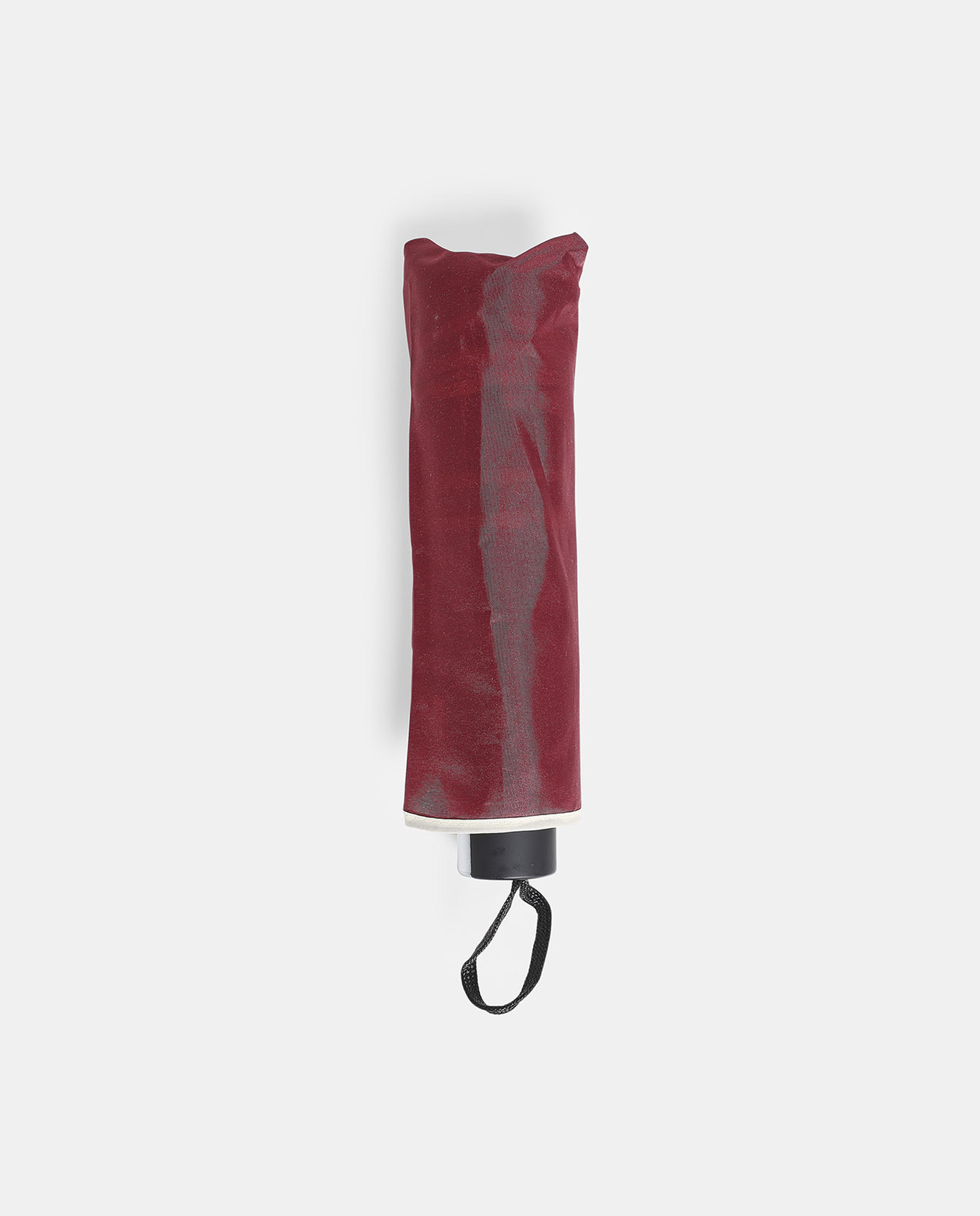 R&B Red Solid Rain & Sun Protective Umbrella