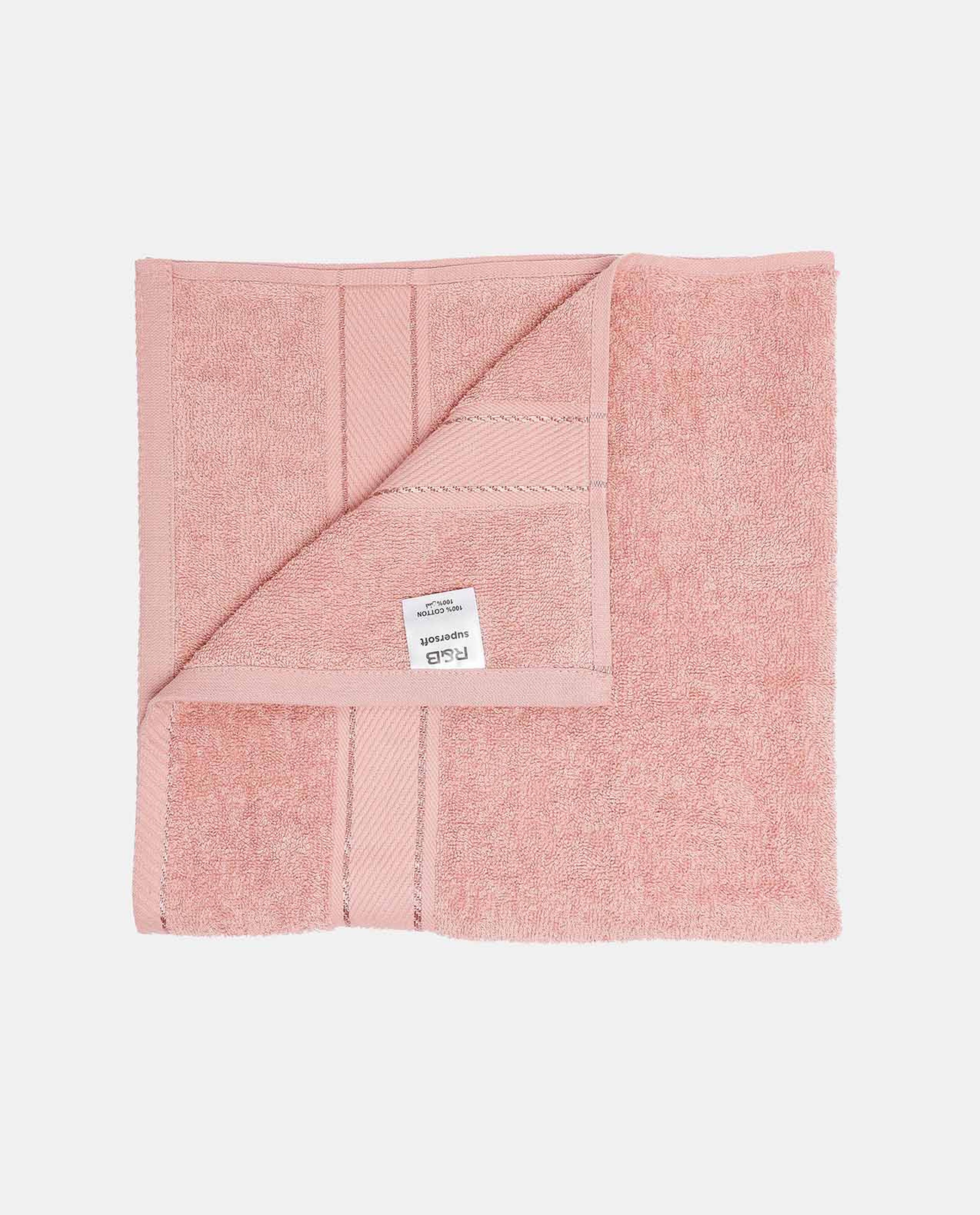 R&B Pink Pack Of 5 Bath Towels