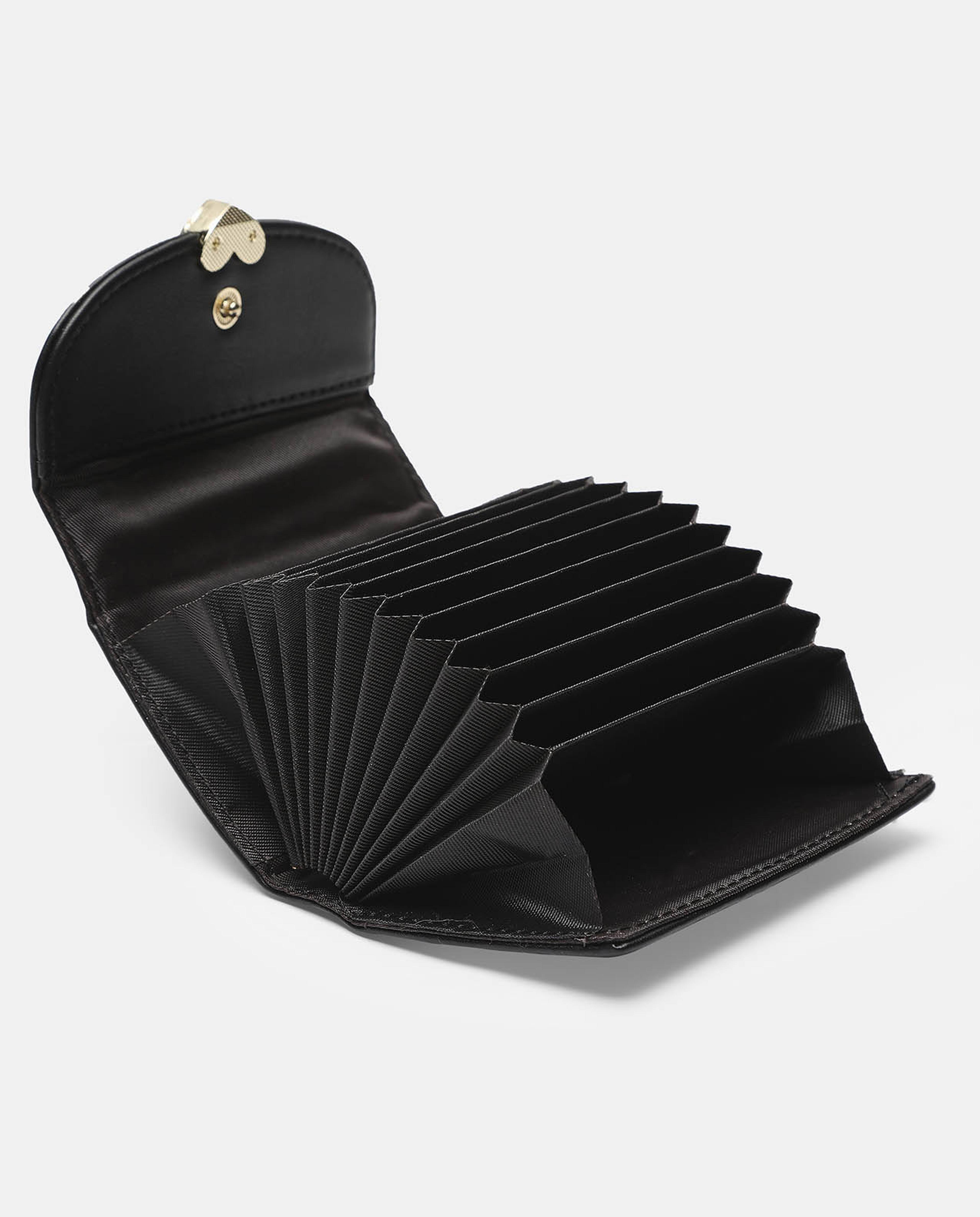 Solid Snap Closure Card Holder