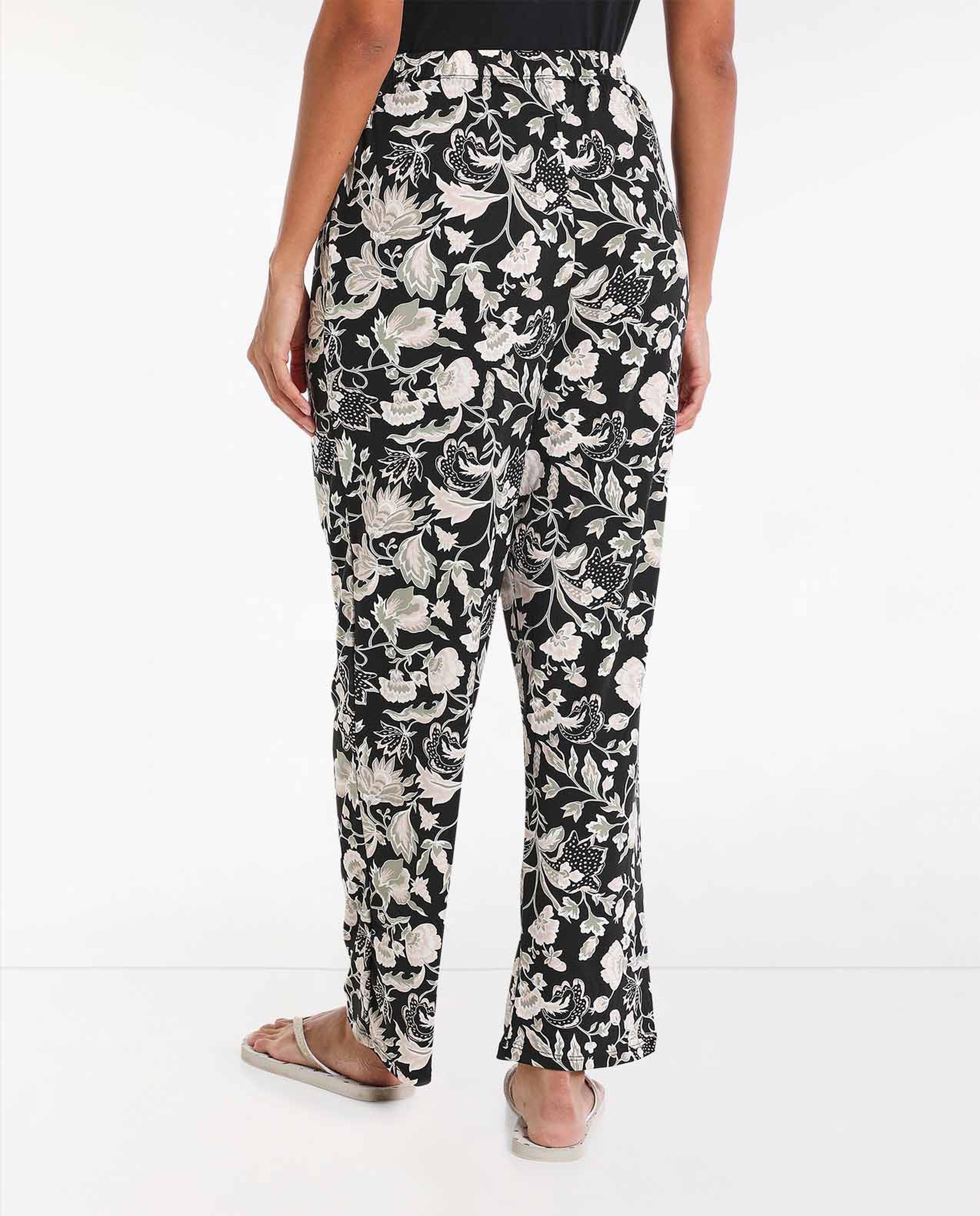 Printed Pyjama with Elasticated Drawstring Waist