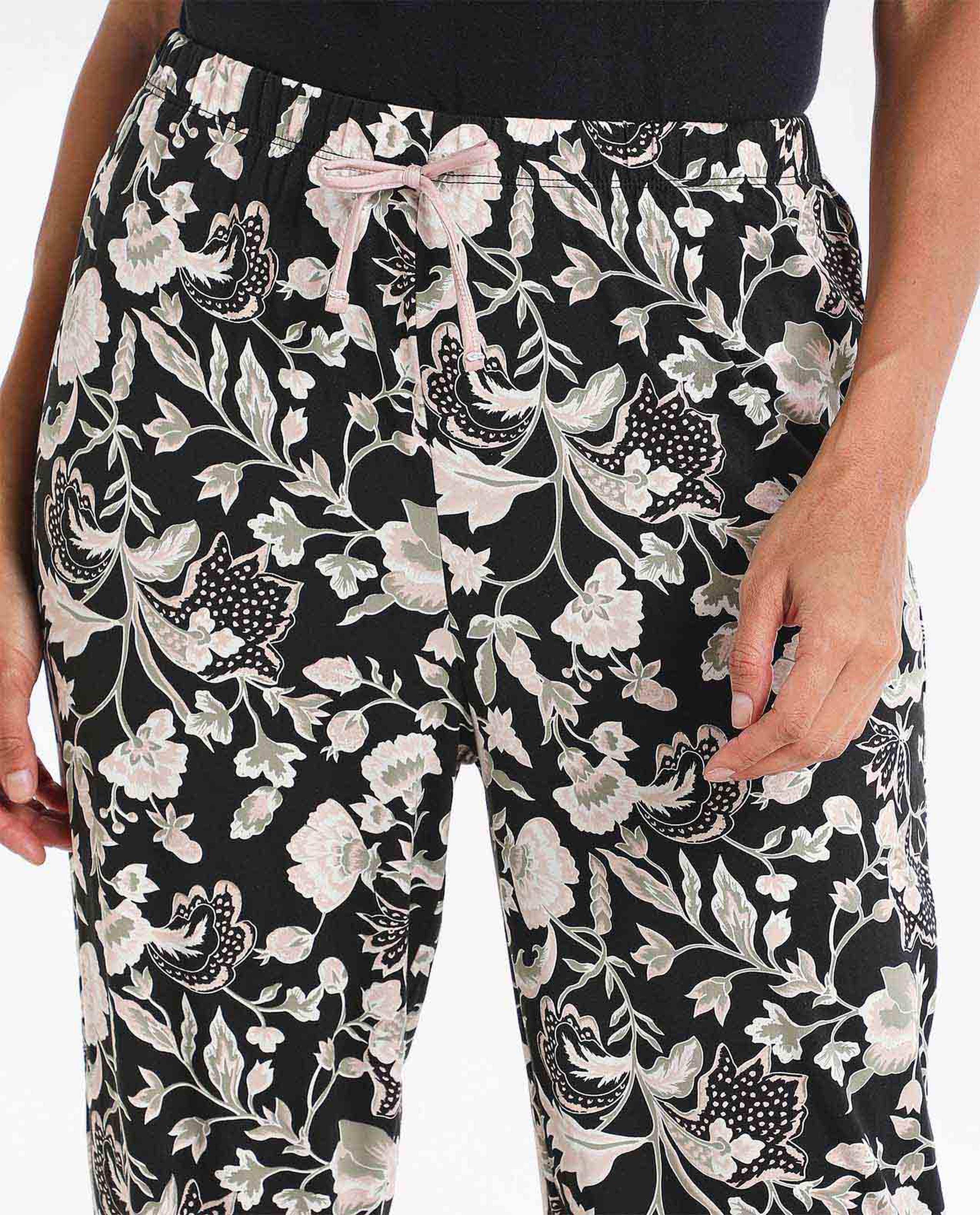 Printed Pyjama with Elasticated Drawstring Waist