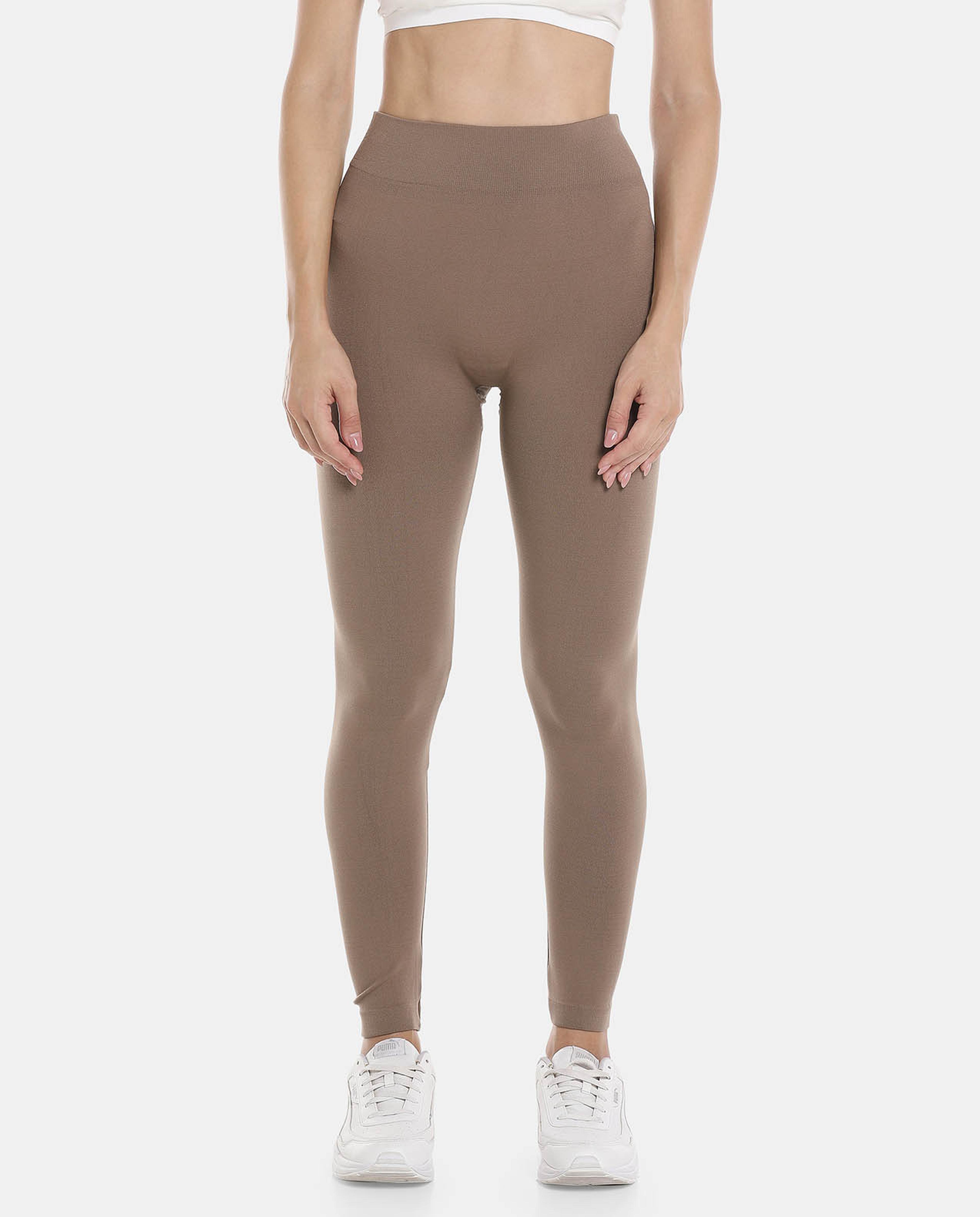 Shop Seamless Solid Leggings Online R B KSA