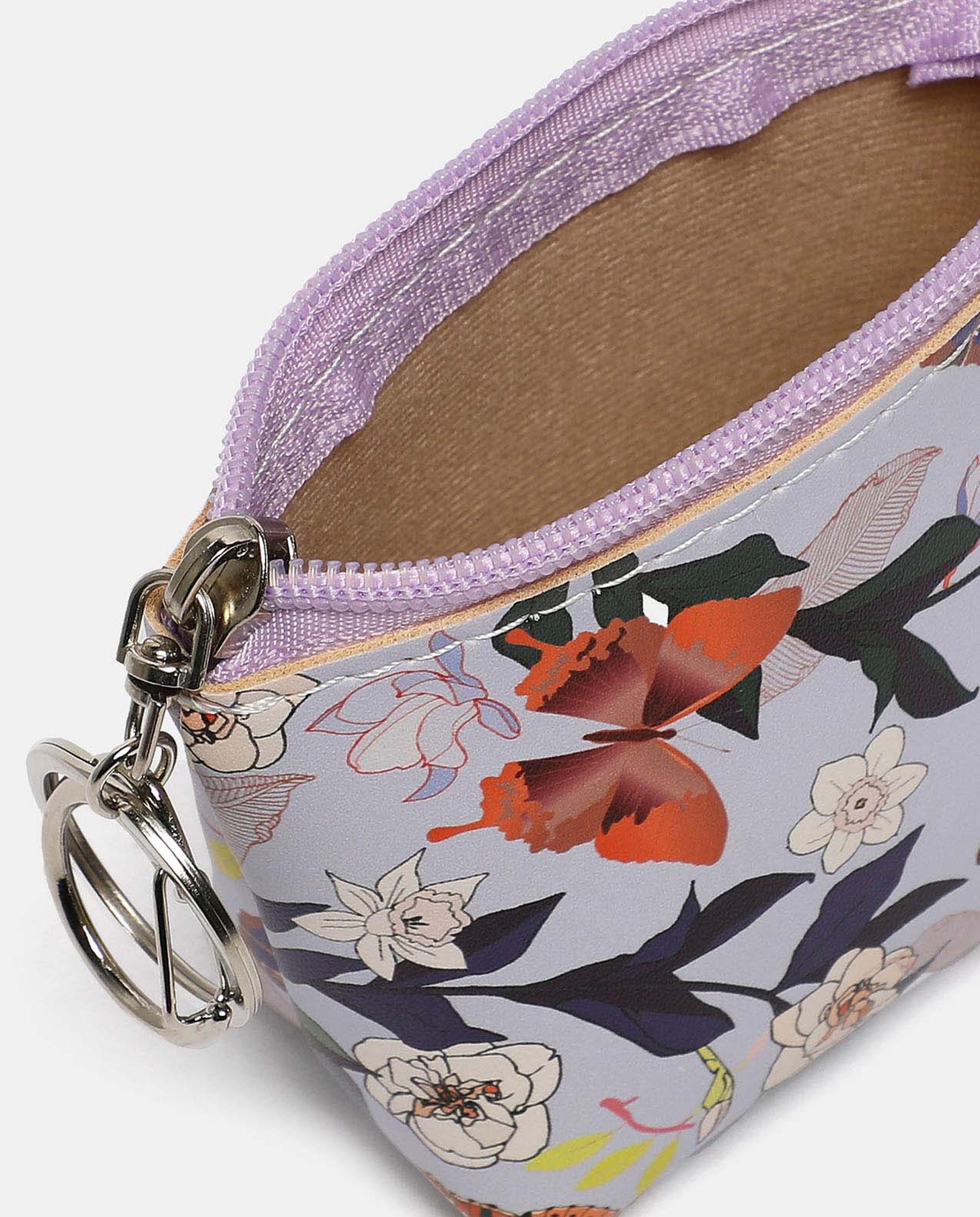 Floral Print Square Coin Purse