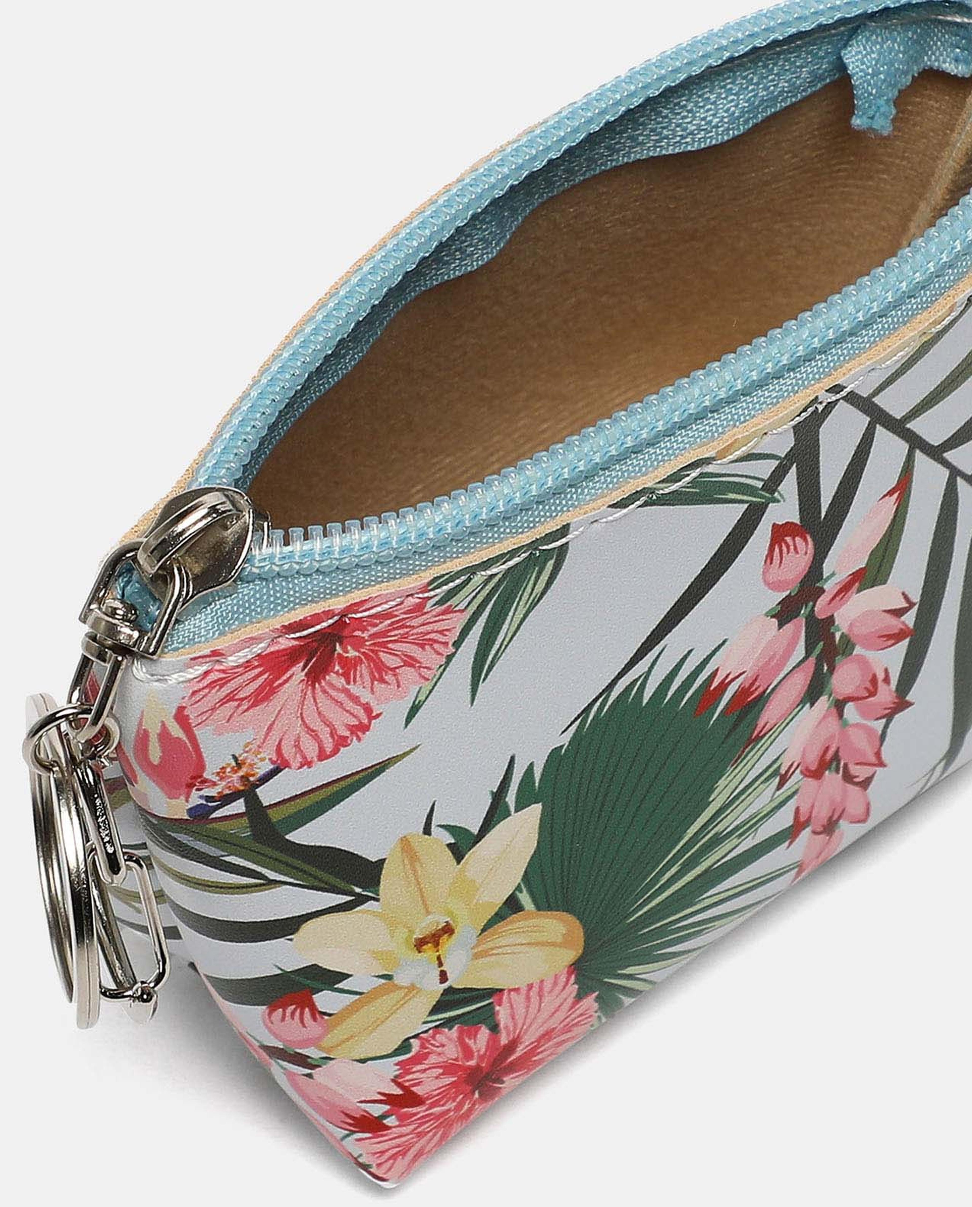 Floral Print Square Coin Purse