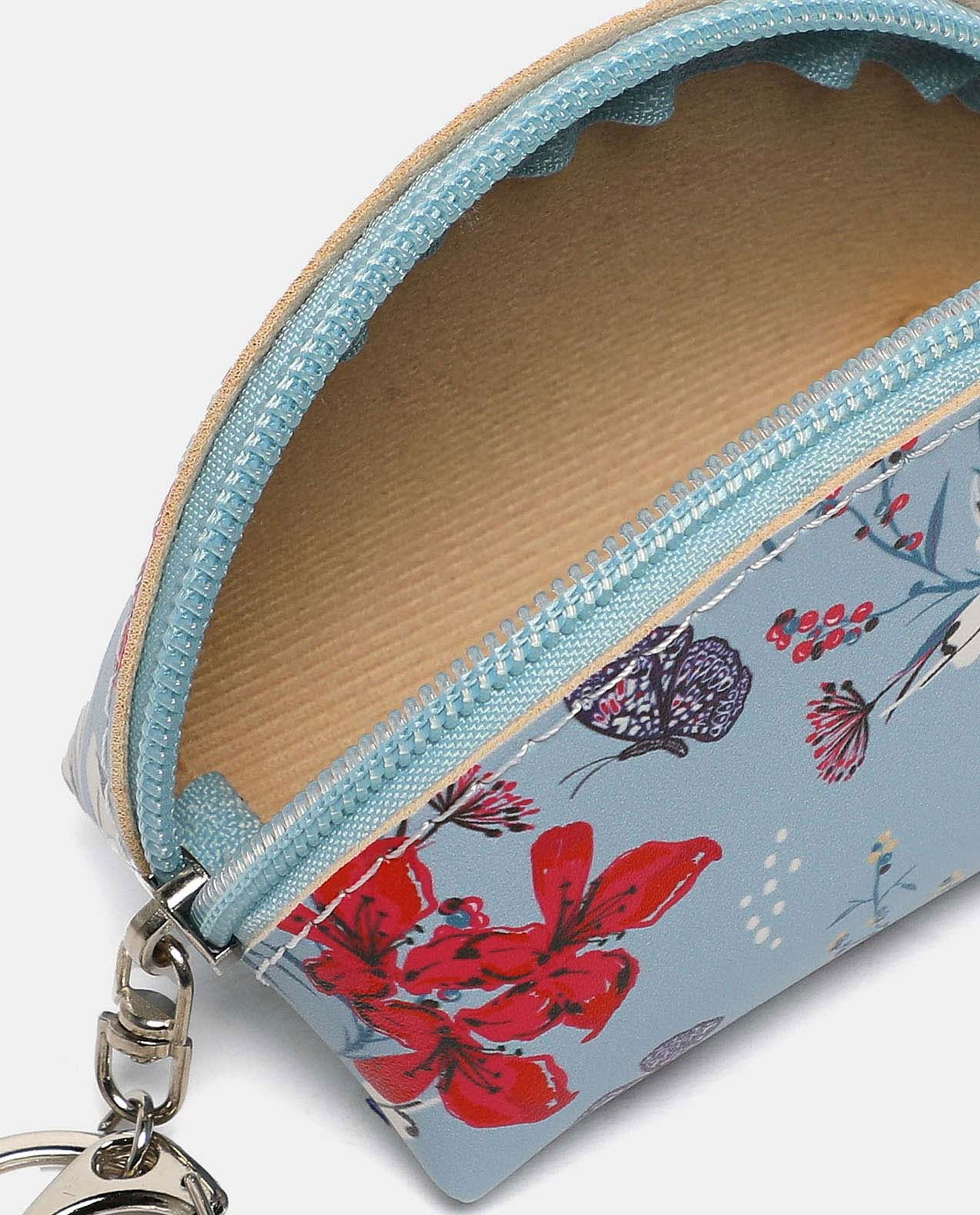 Floral Print Round Coin Purse