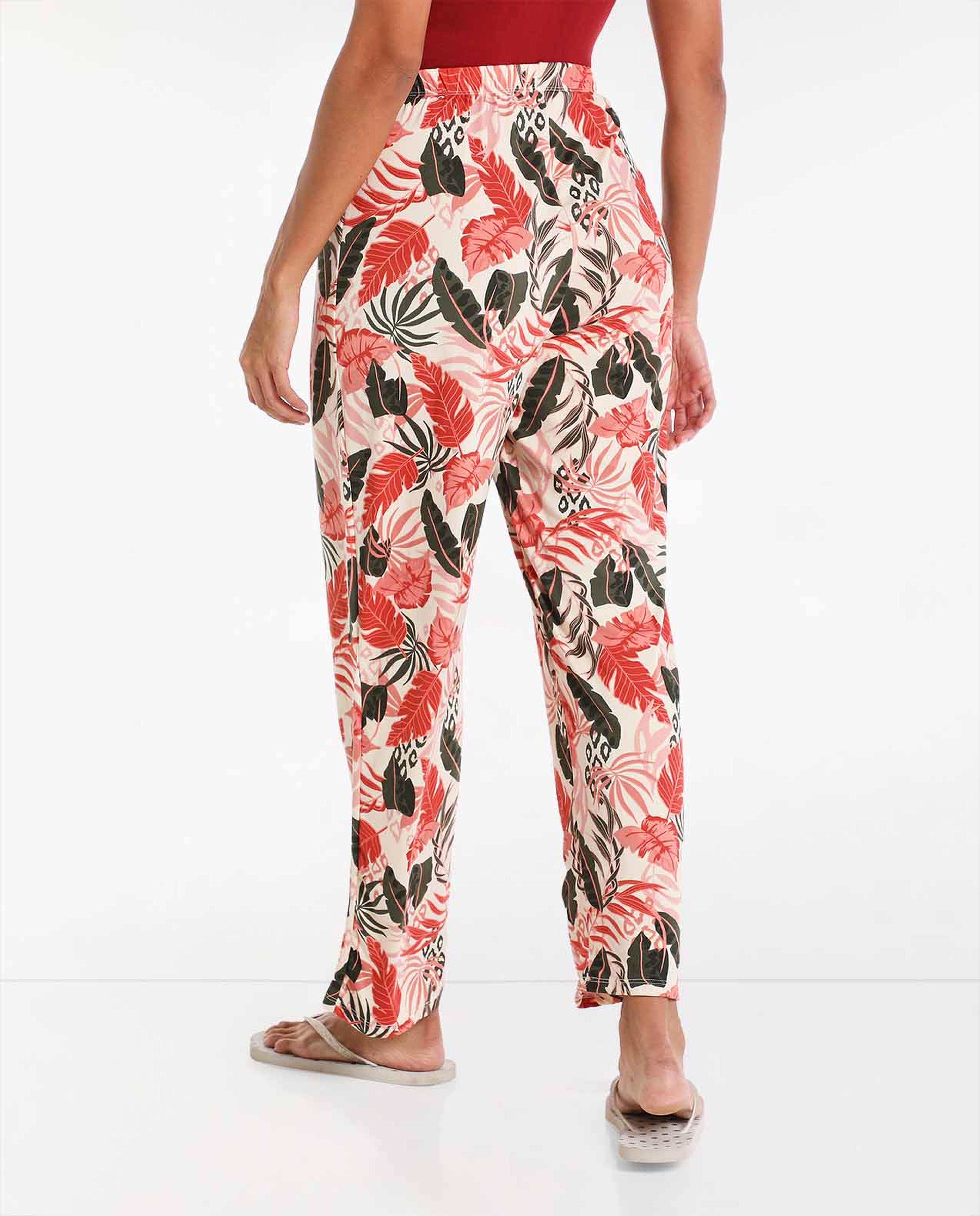 Printed Pyjama with Elasticated Drawstring Waist