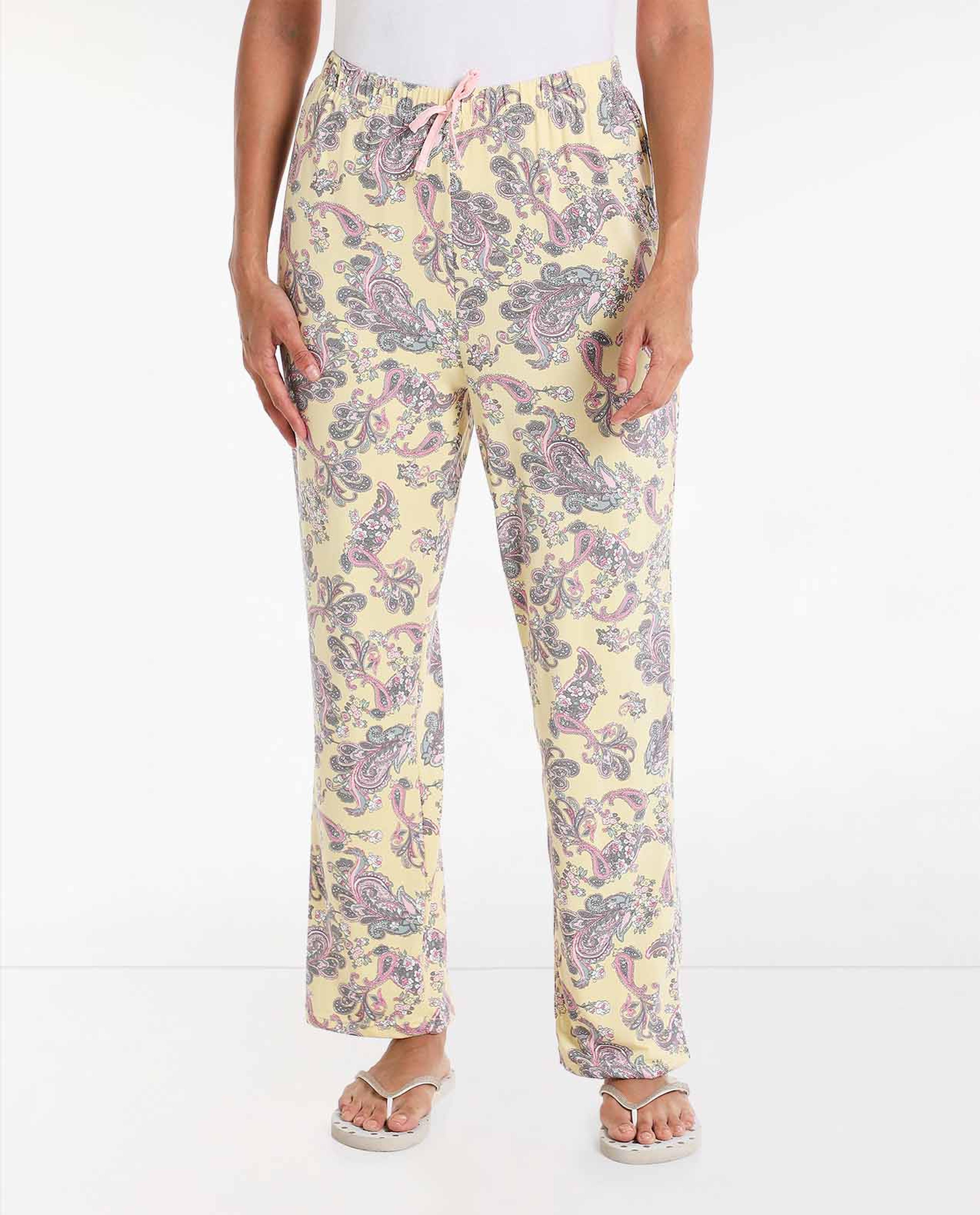 Printed Pyjama with Elasticated Drawstring Waist