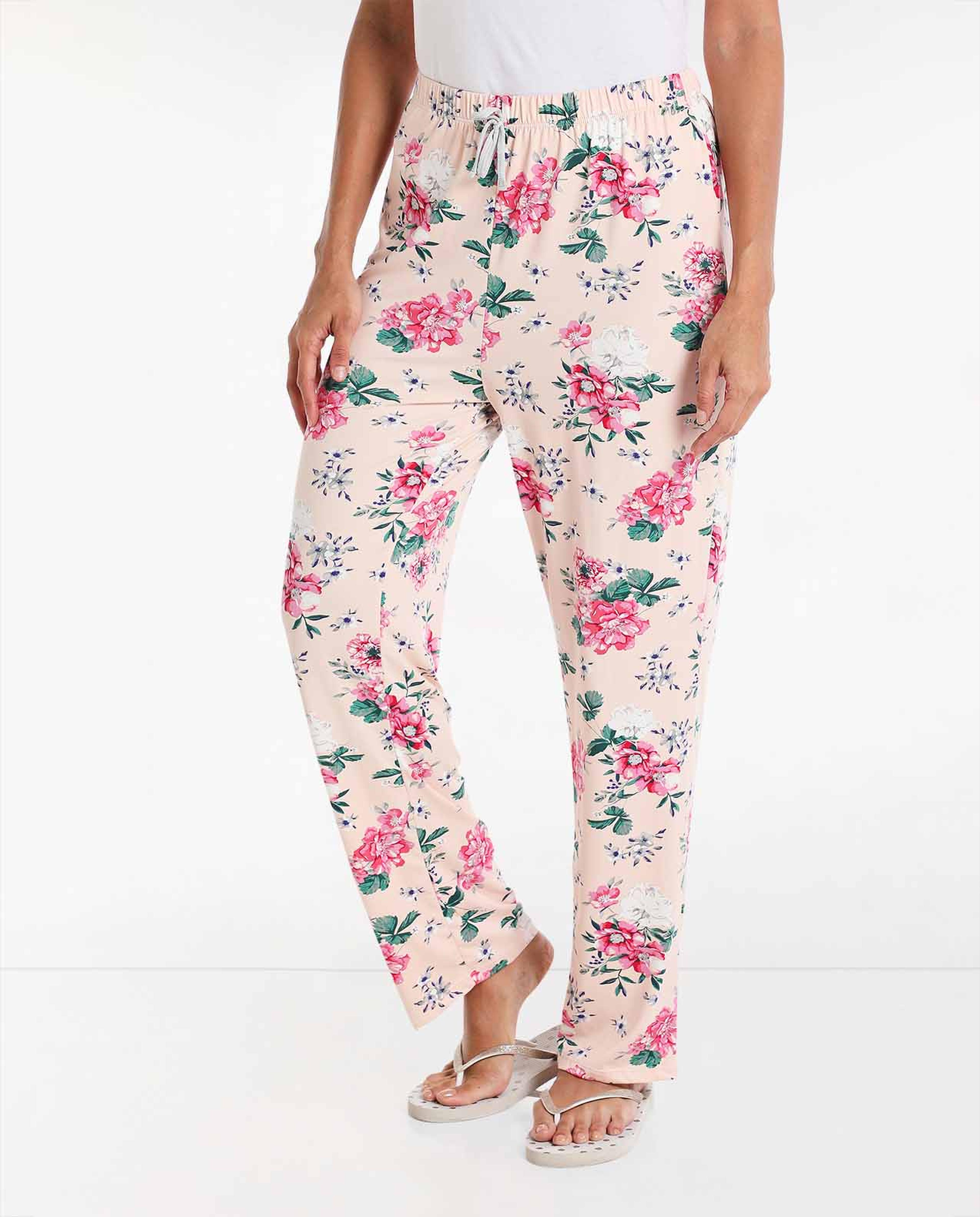 Printed Pyjama with Elasticated Drawstring Waist