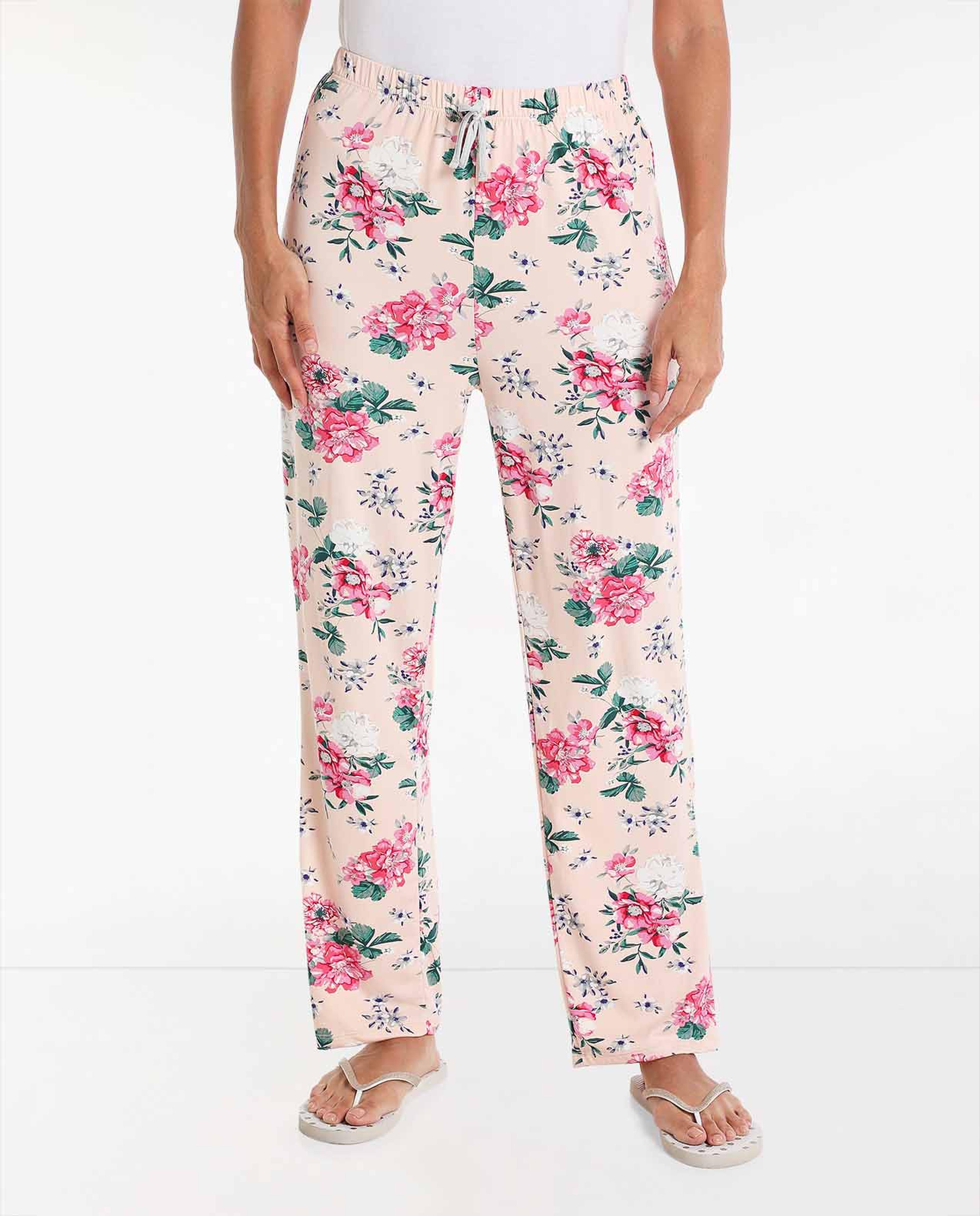 Printed Pyjama with Elasticated Drawstring Waist