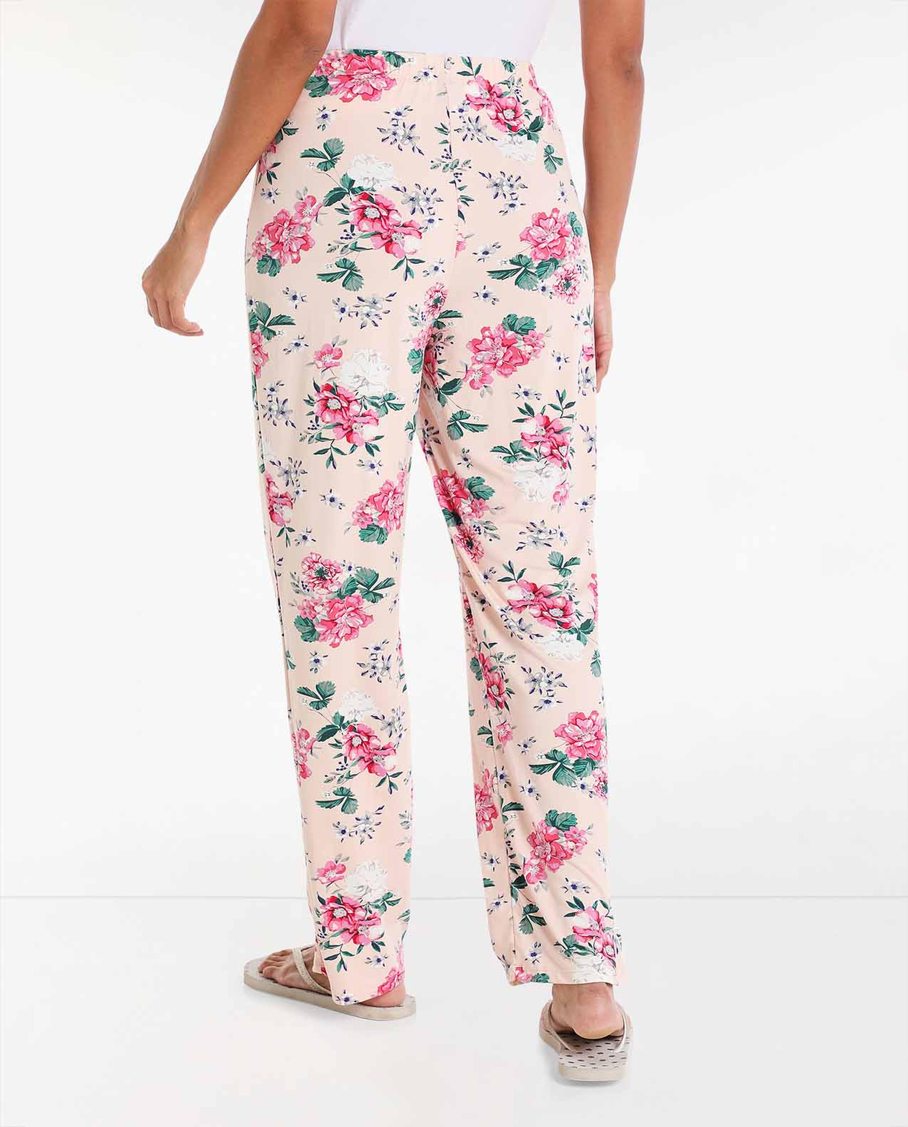 Printed Pyjama with Elasticated Drawstring Waist