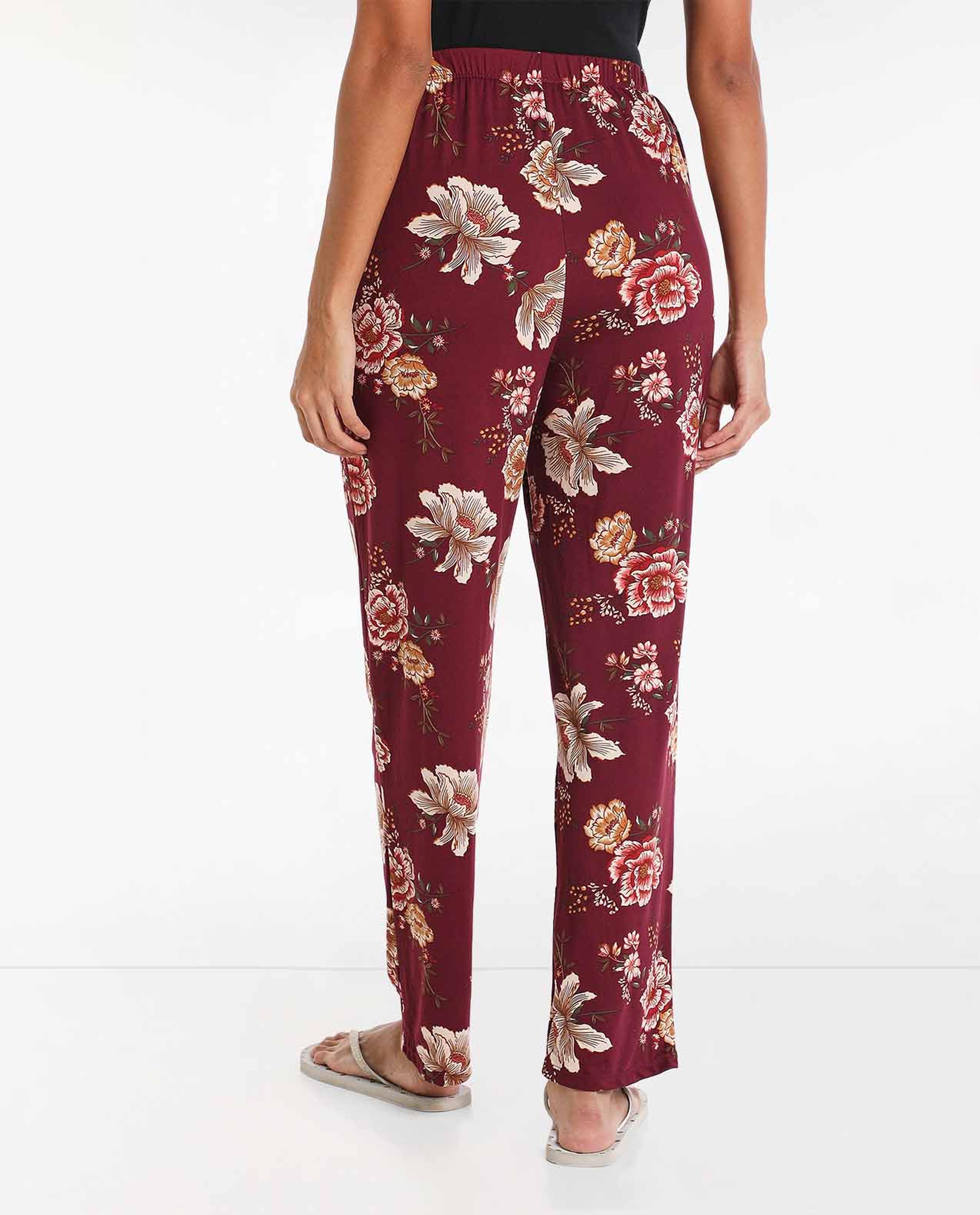 Printed Pyjama with Elasticated Drawstring Waist