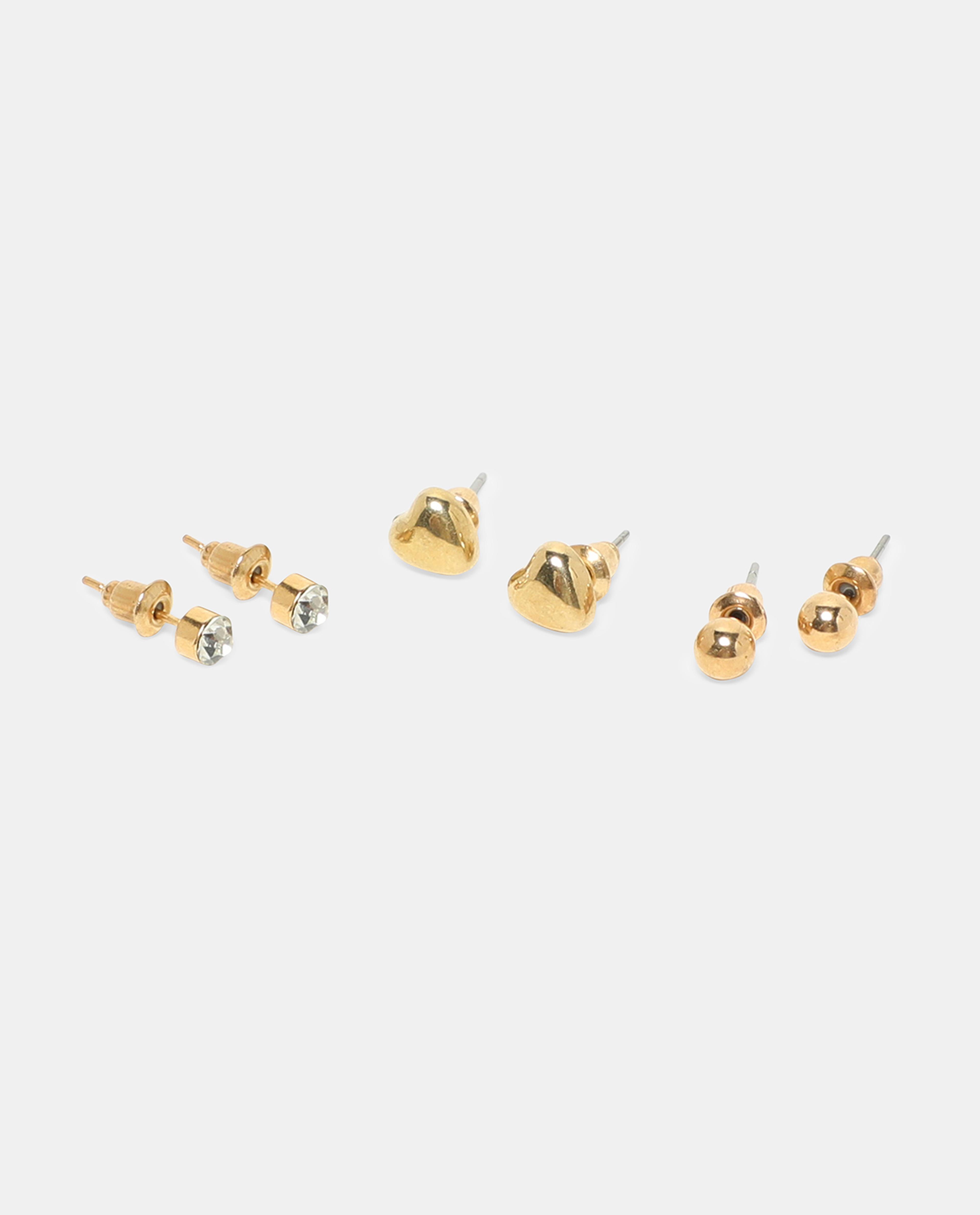 Set of 6 Hoop & Stud Earrings