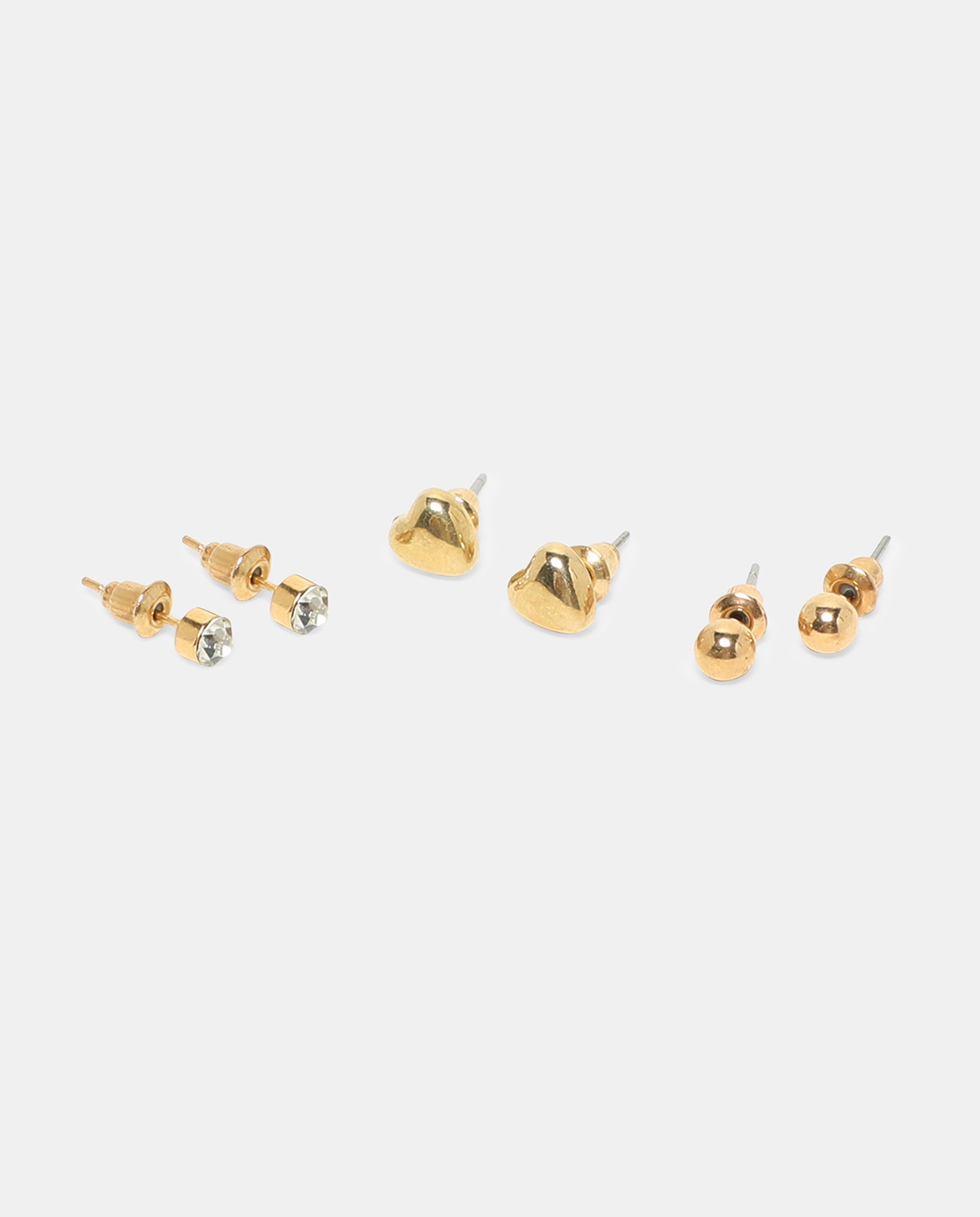 Set of 6 Hoop & Stud Earrings