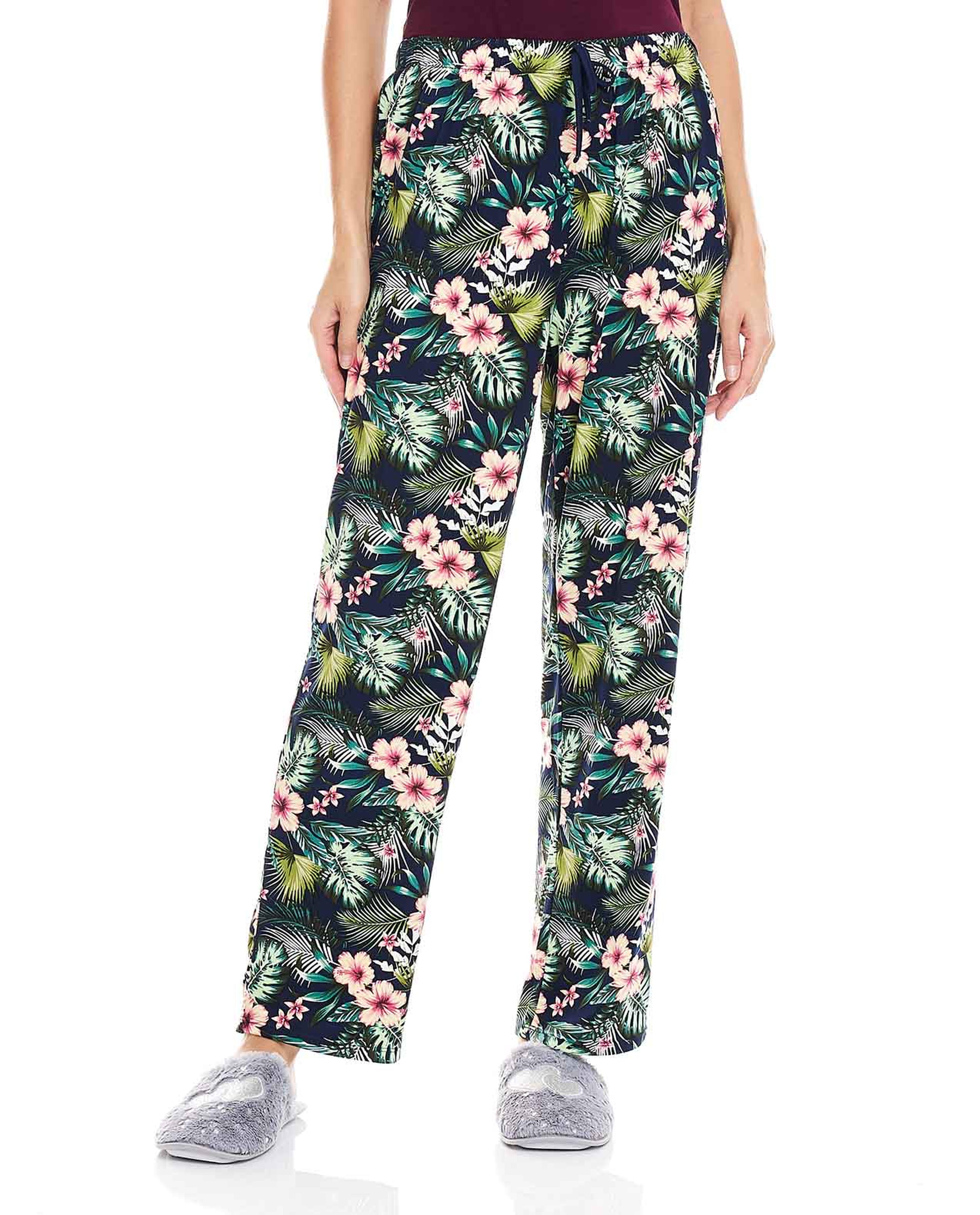 Printed Lounge Pants with Elasticated Waist