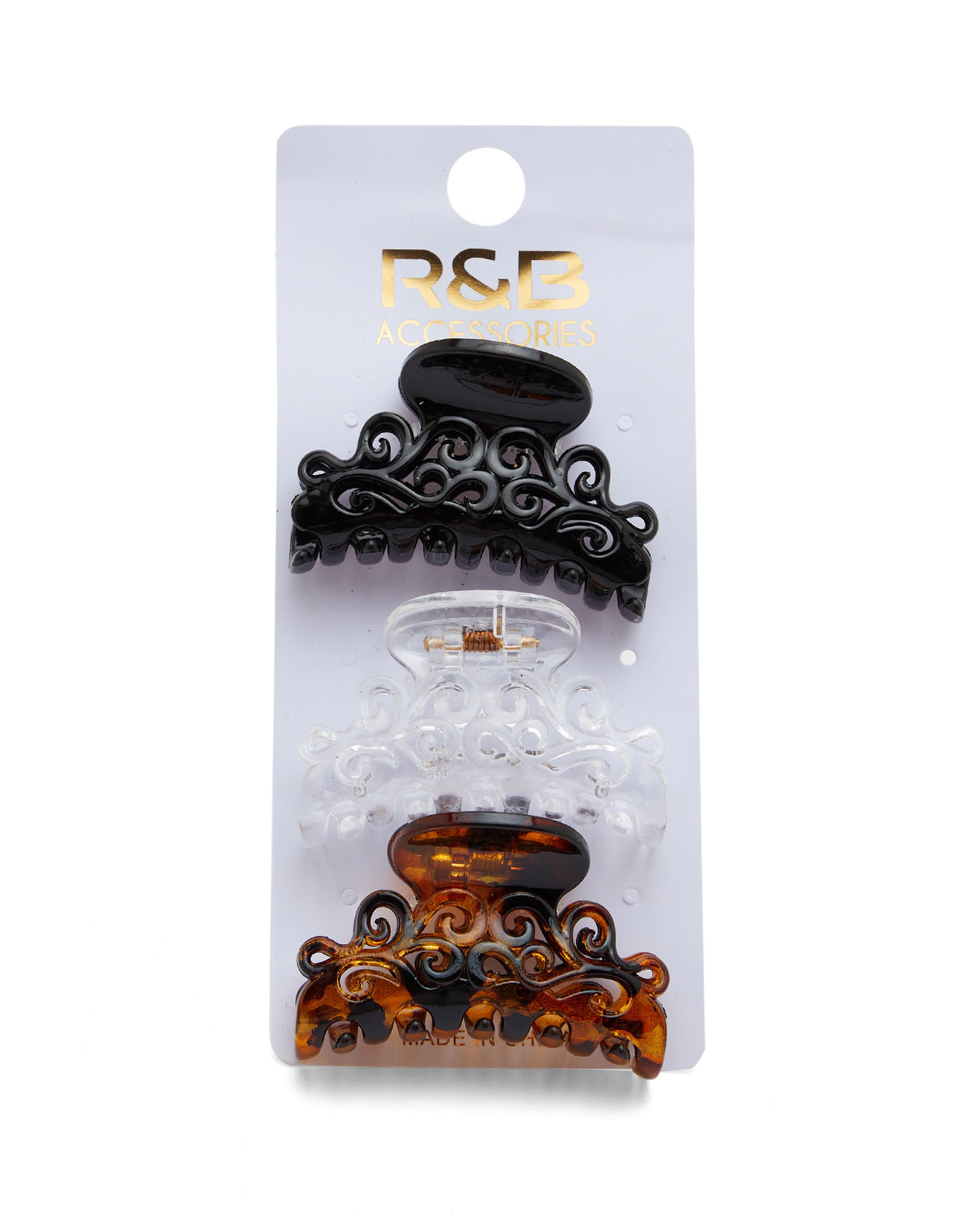 Pack of 3 Claw Clips