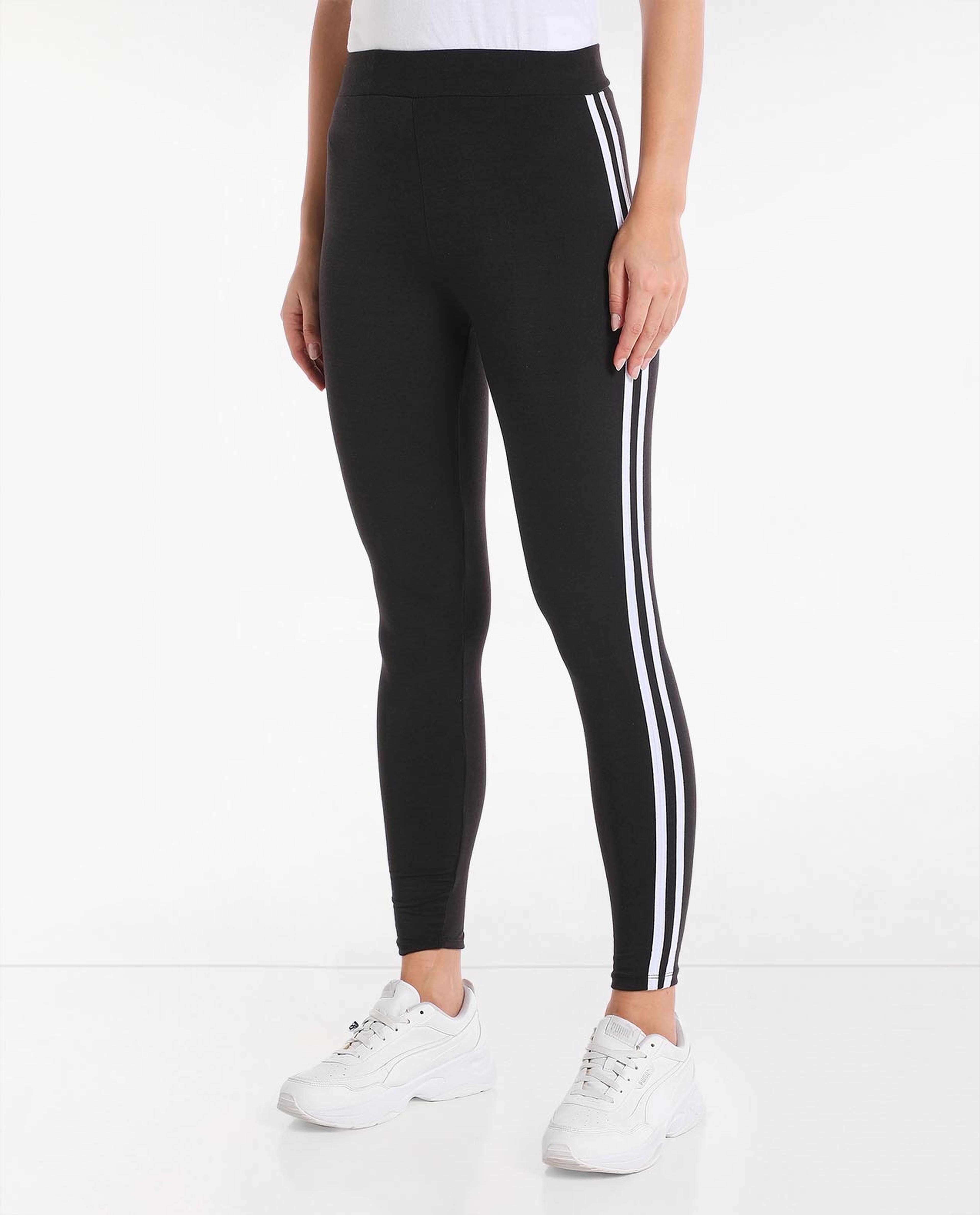 Sideline Stripe Leggings with Elasticated Waist