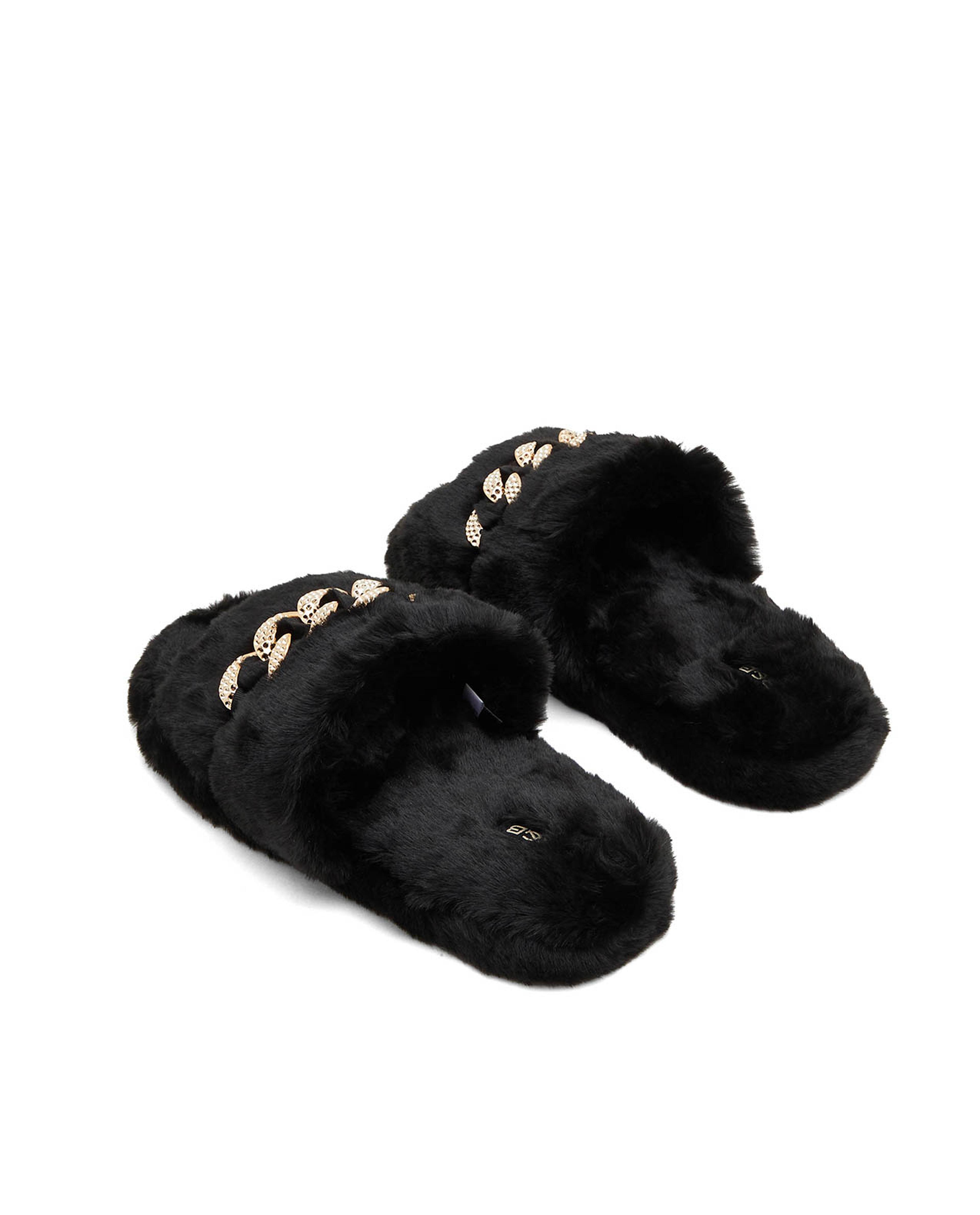 Link-Chain Furry Bedroom Slippers