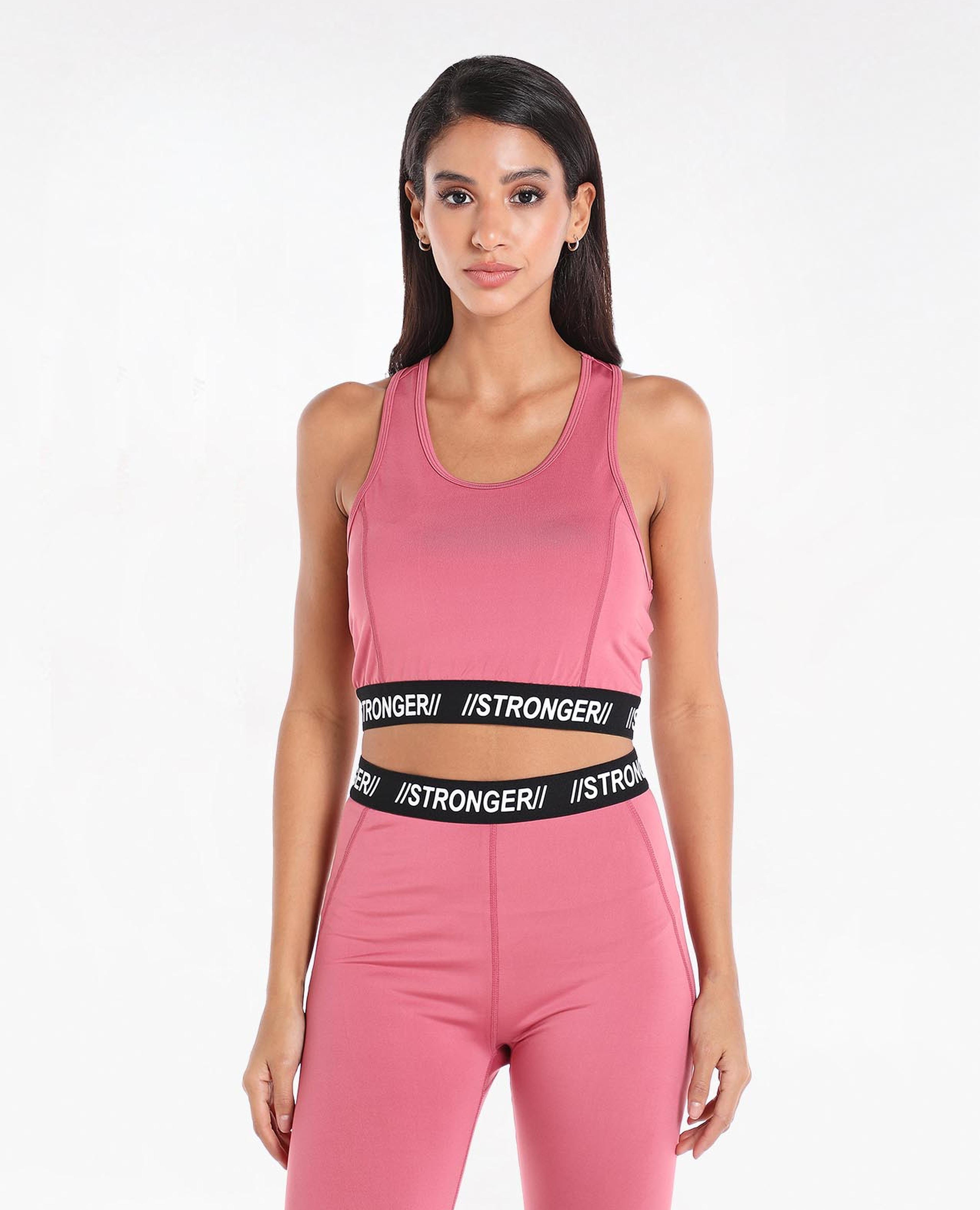 Buy Calvin Klein womens printed padded sports bra pink combo Online