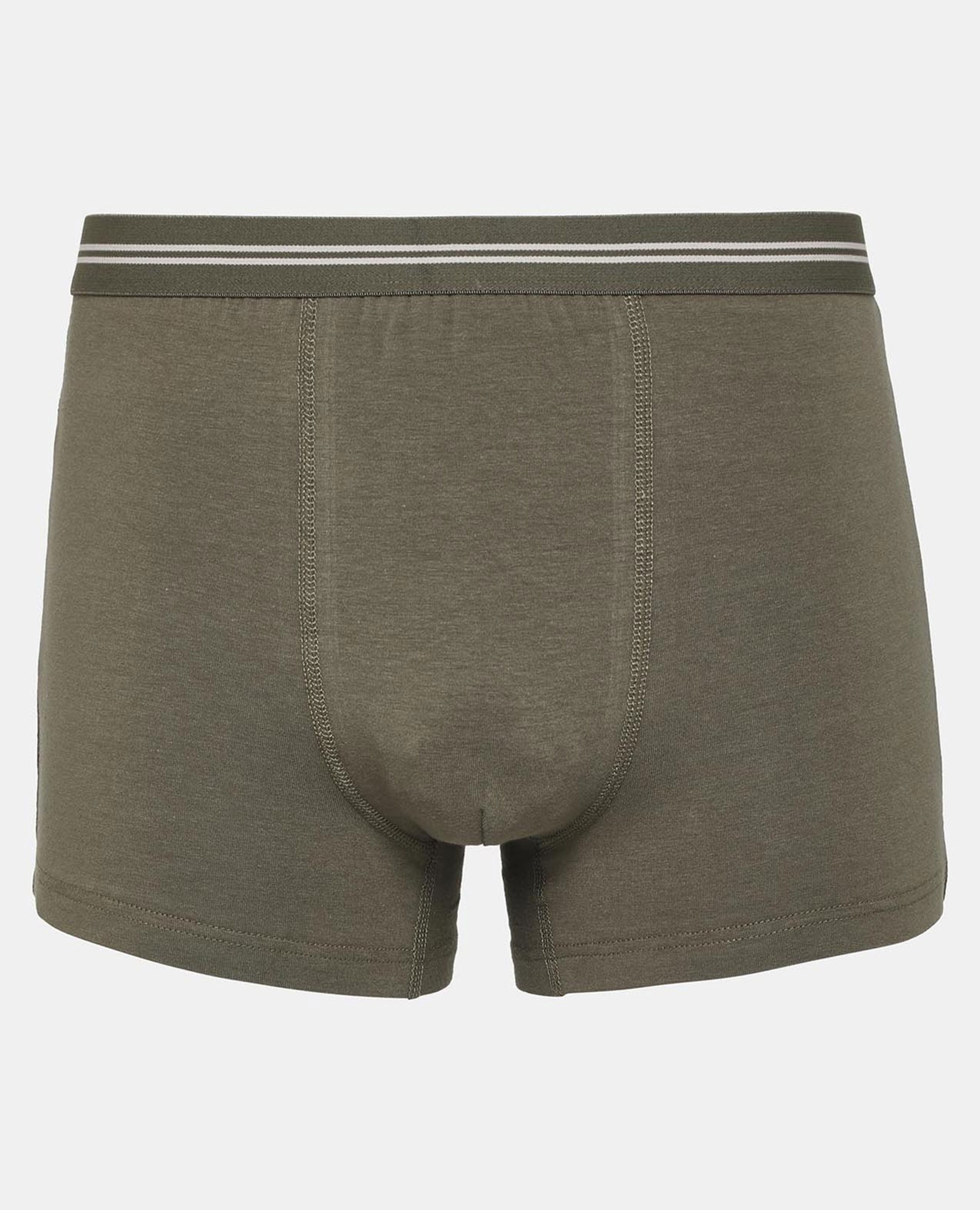 Green Solid Design Comfortable Boxers