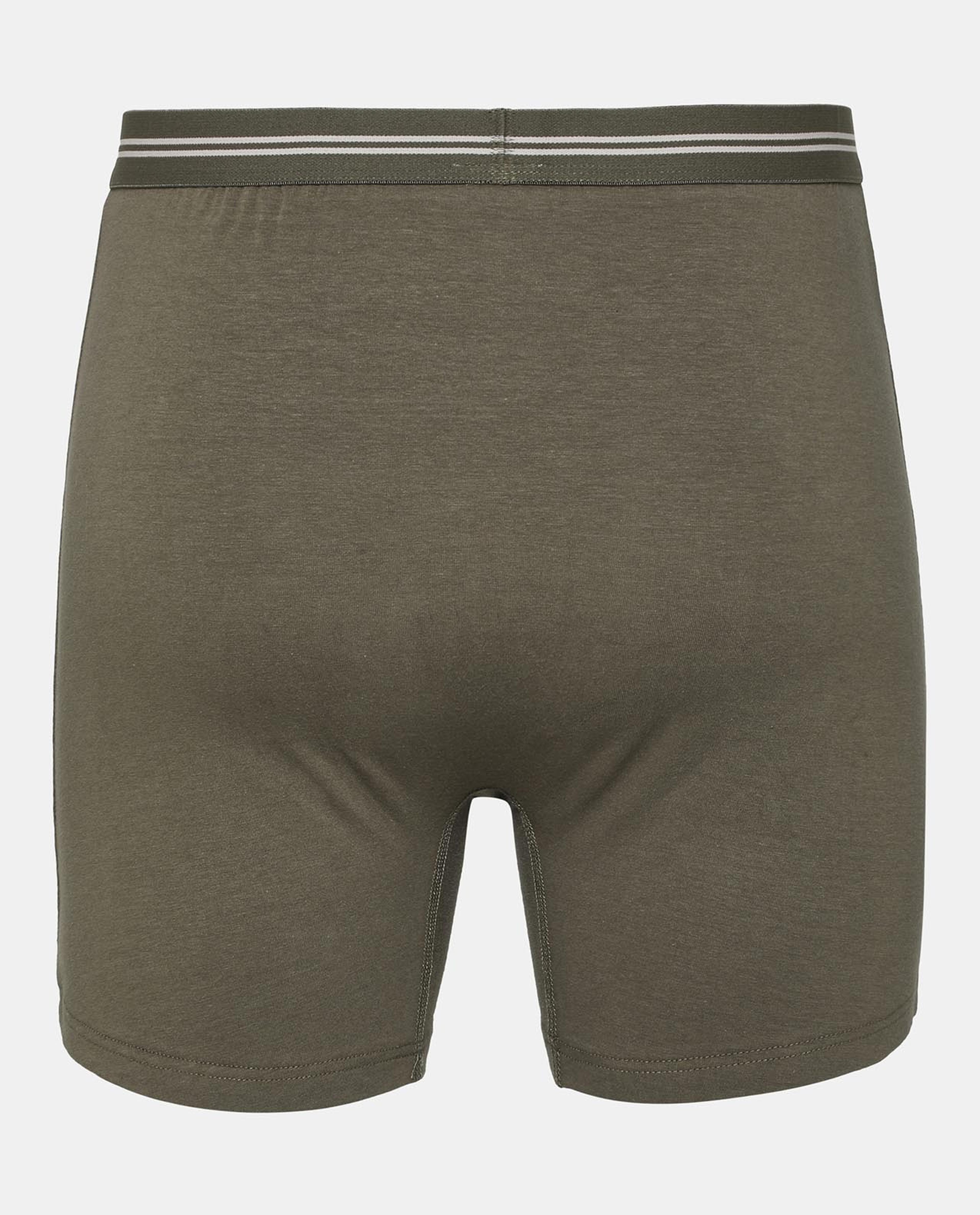 Green Solid Design Comfortable Boxers