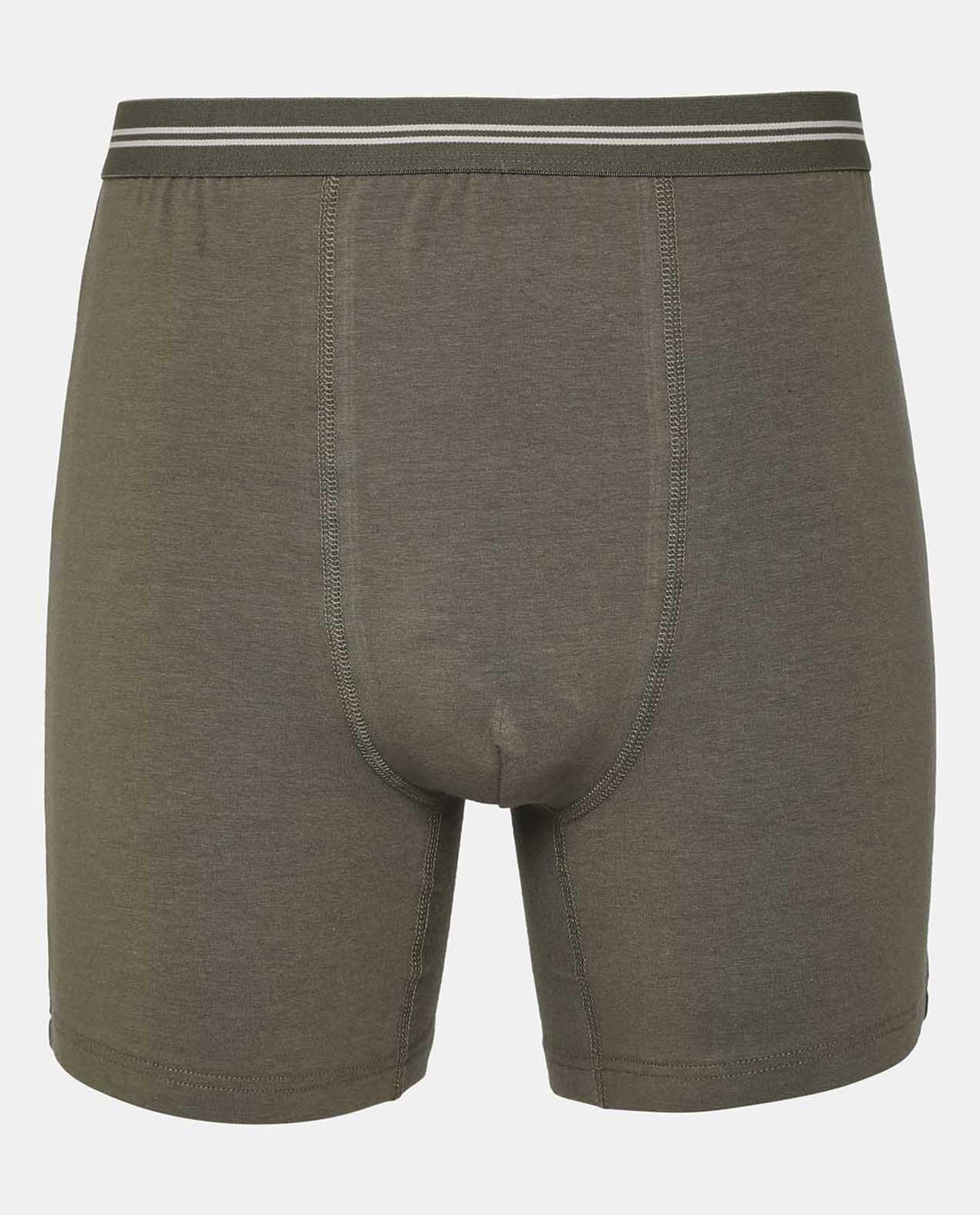 Green Solid Design Comfortable Boxers