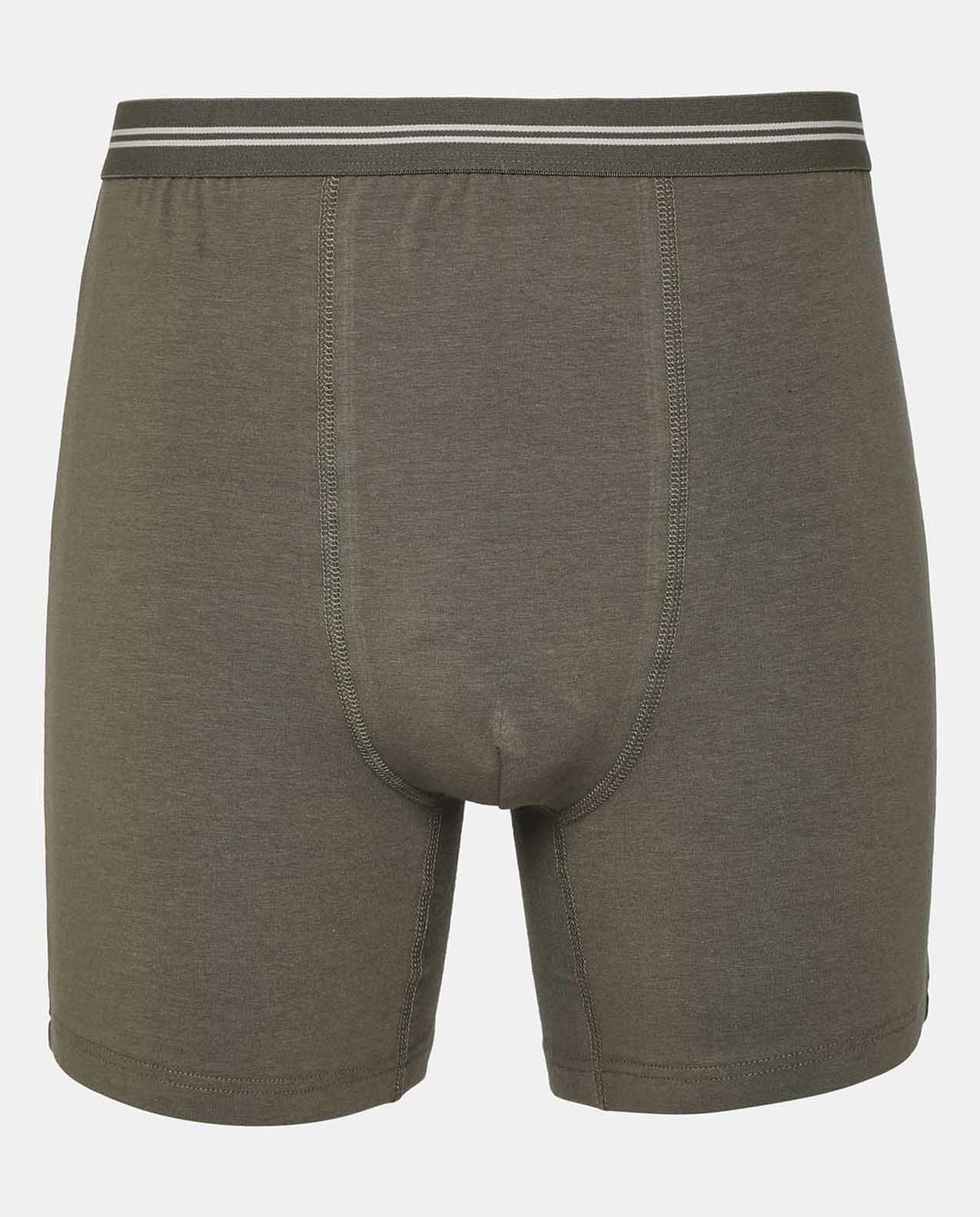 Green Solid Design Comfortable Boxers