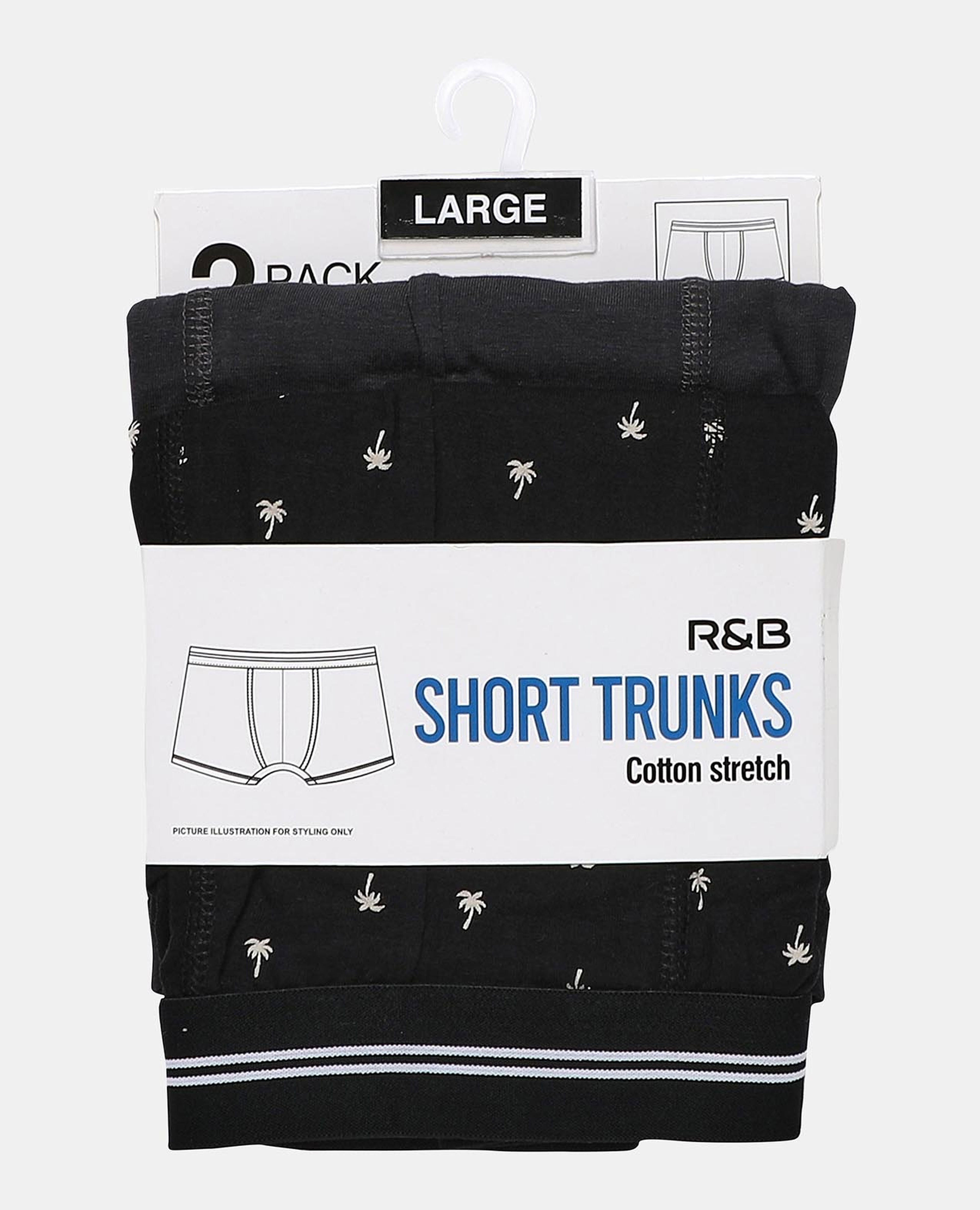 Dark Grey Short Trunk - Pack of 2