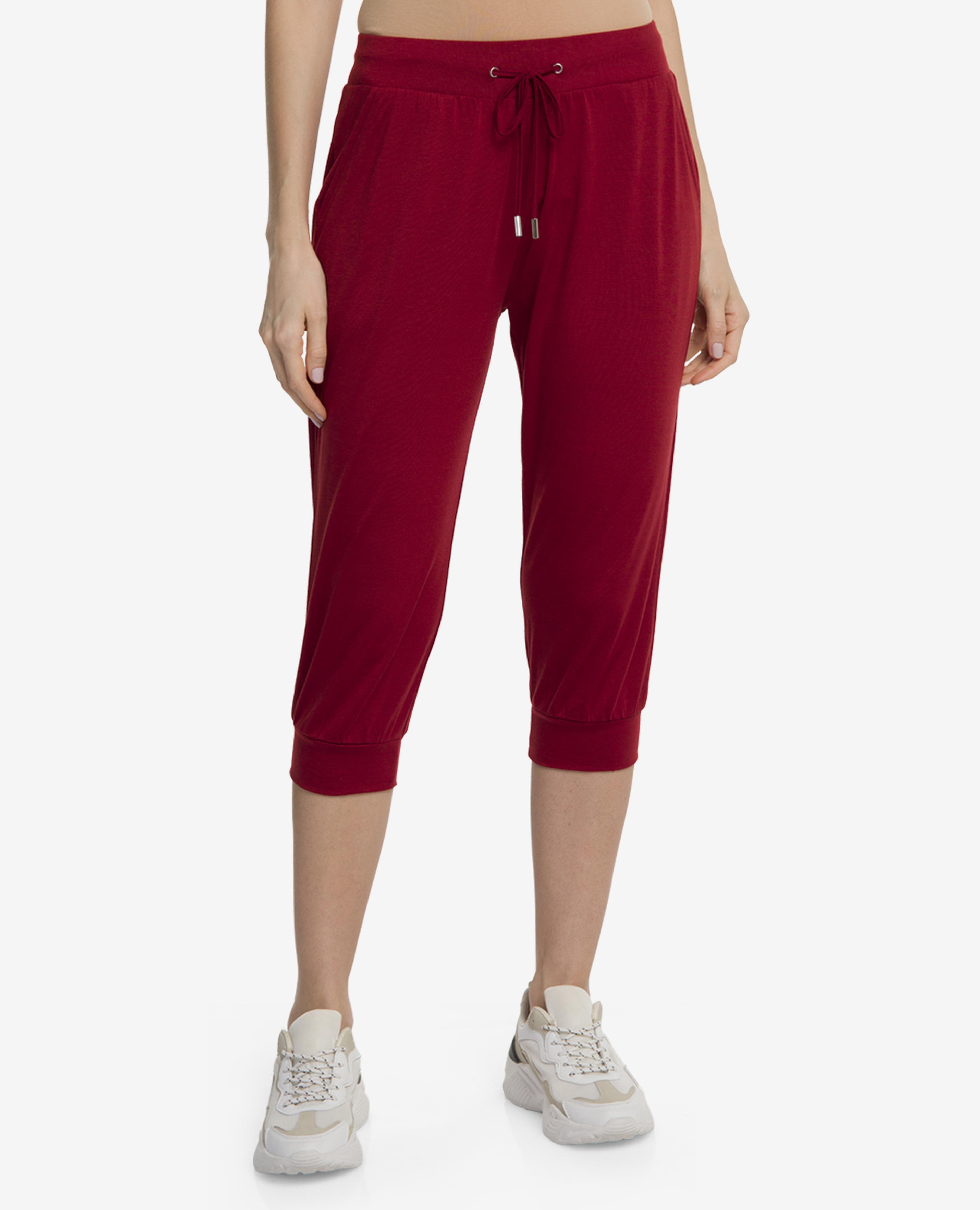 Red 3/4 Jogger Pants