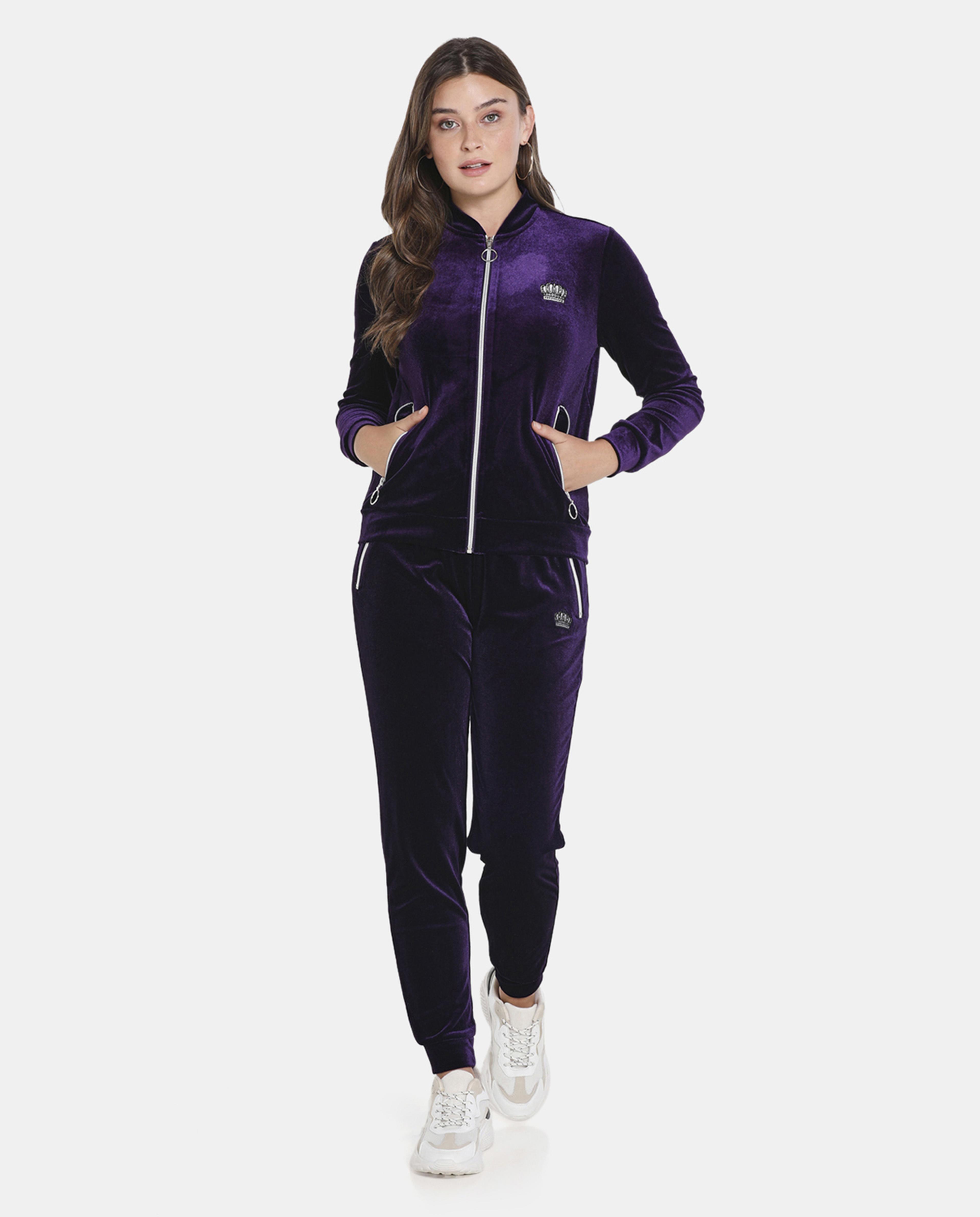 Shop Purple Polyester Track Pant Online R B UAE