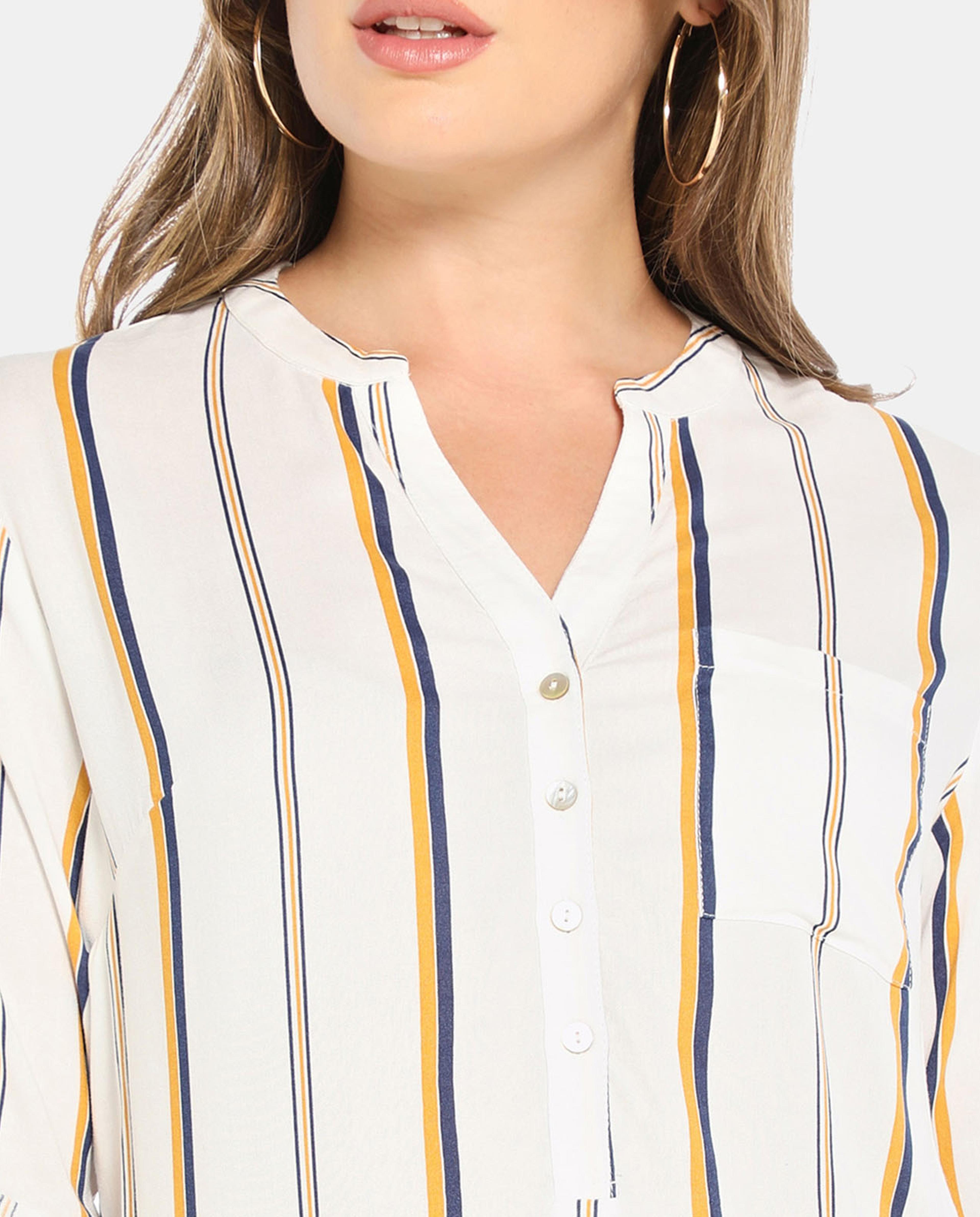 White Rayon Tunic