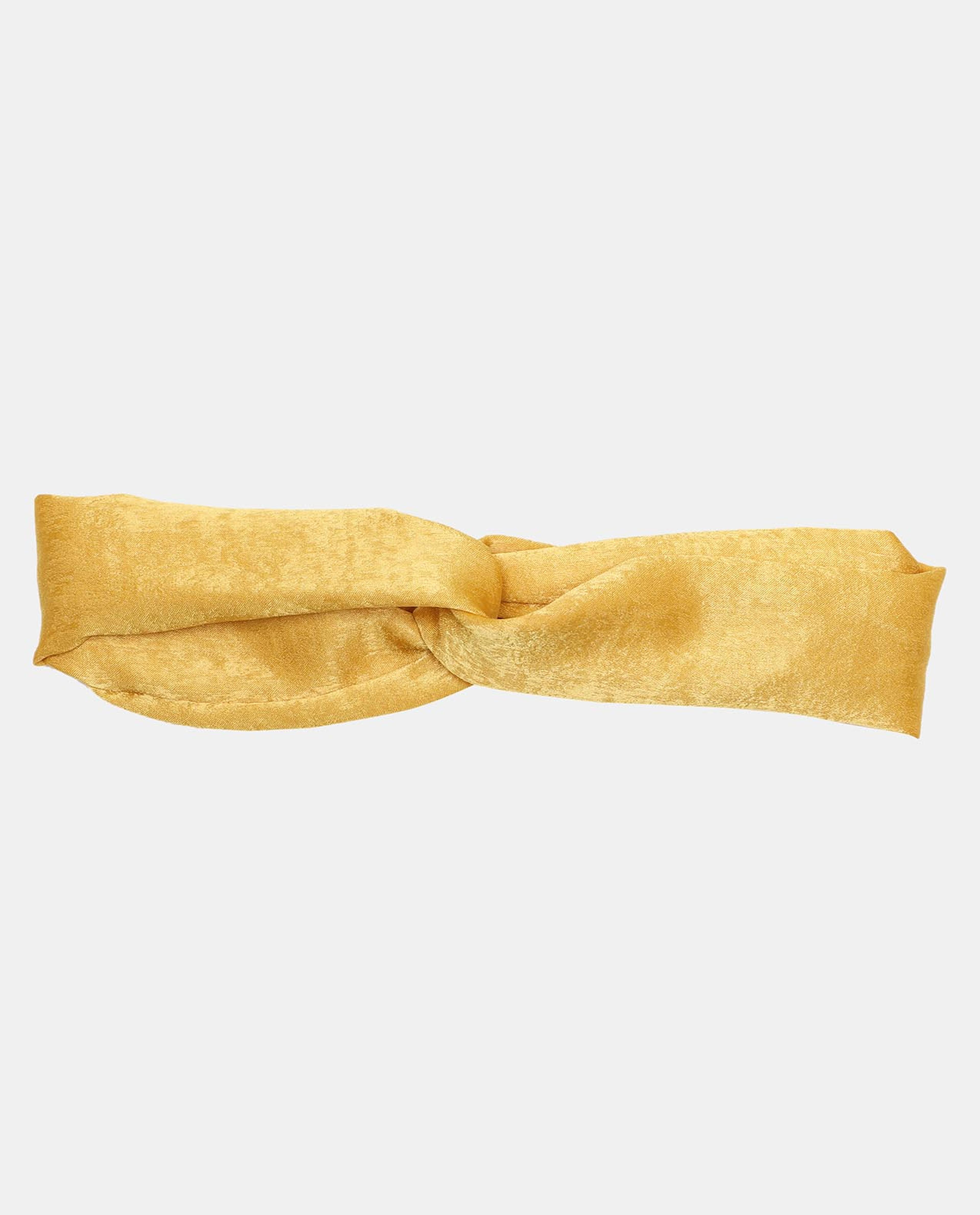 Mustard Knitted Soft Turban Bow Caps