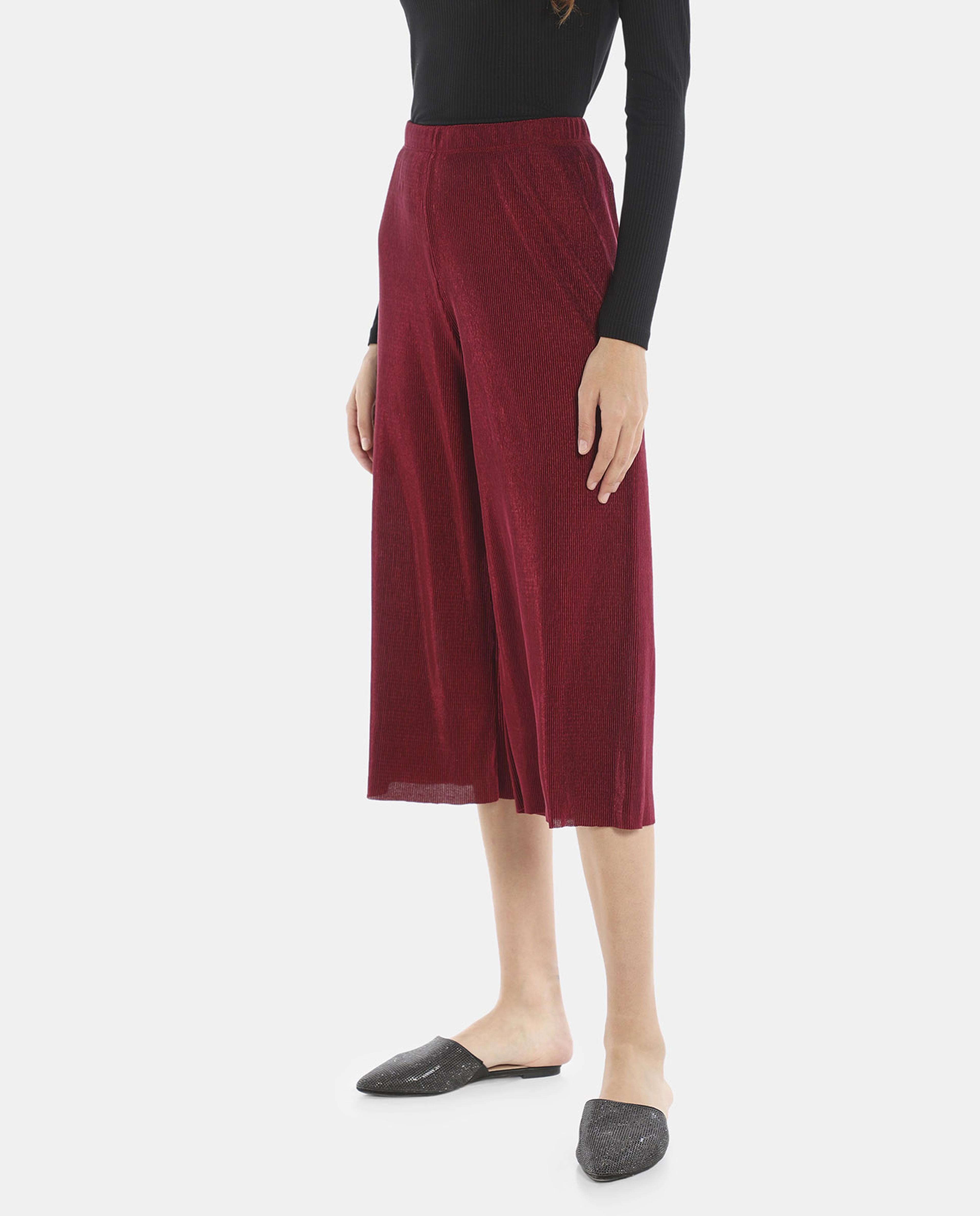Red Pleated Bottom