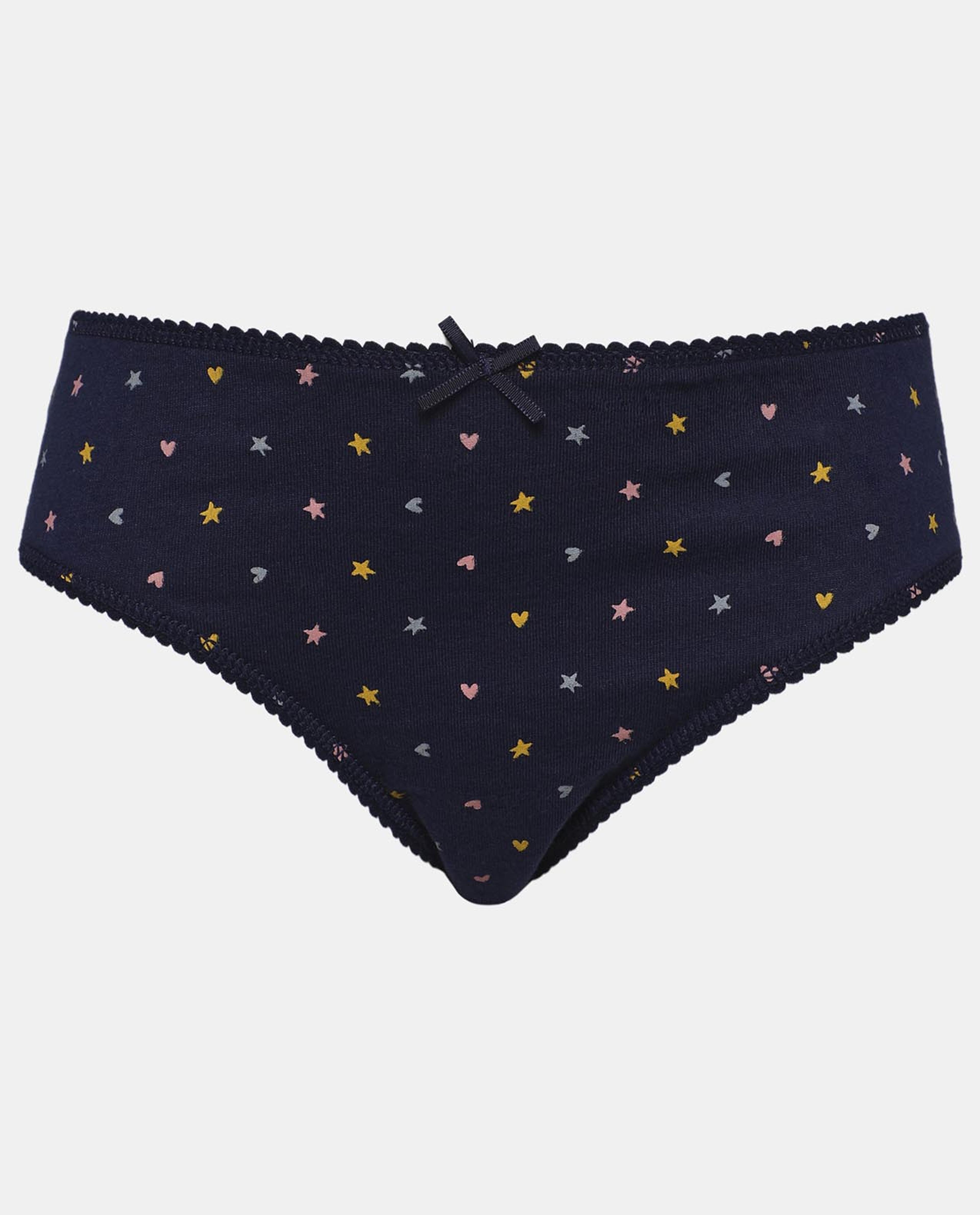 Multi-Colored 5-Pack Assorted Prints Inner Panty