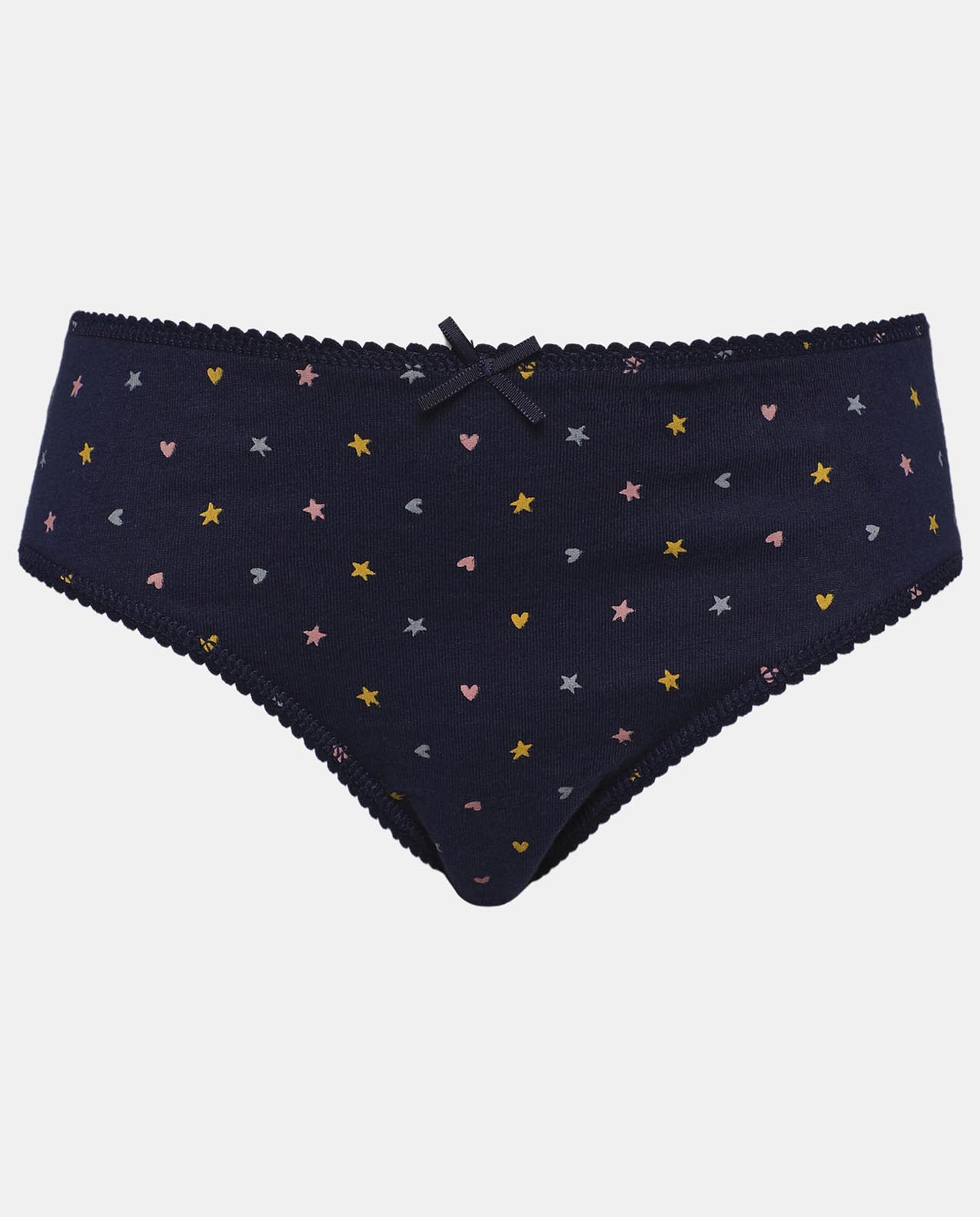 Multi-Colored 5-Pack Assorted Prints Inner Panty