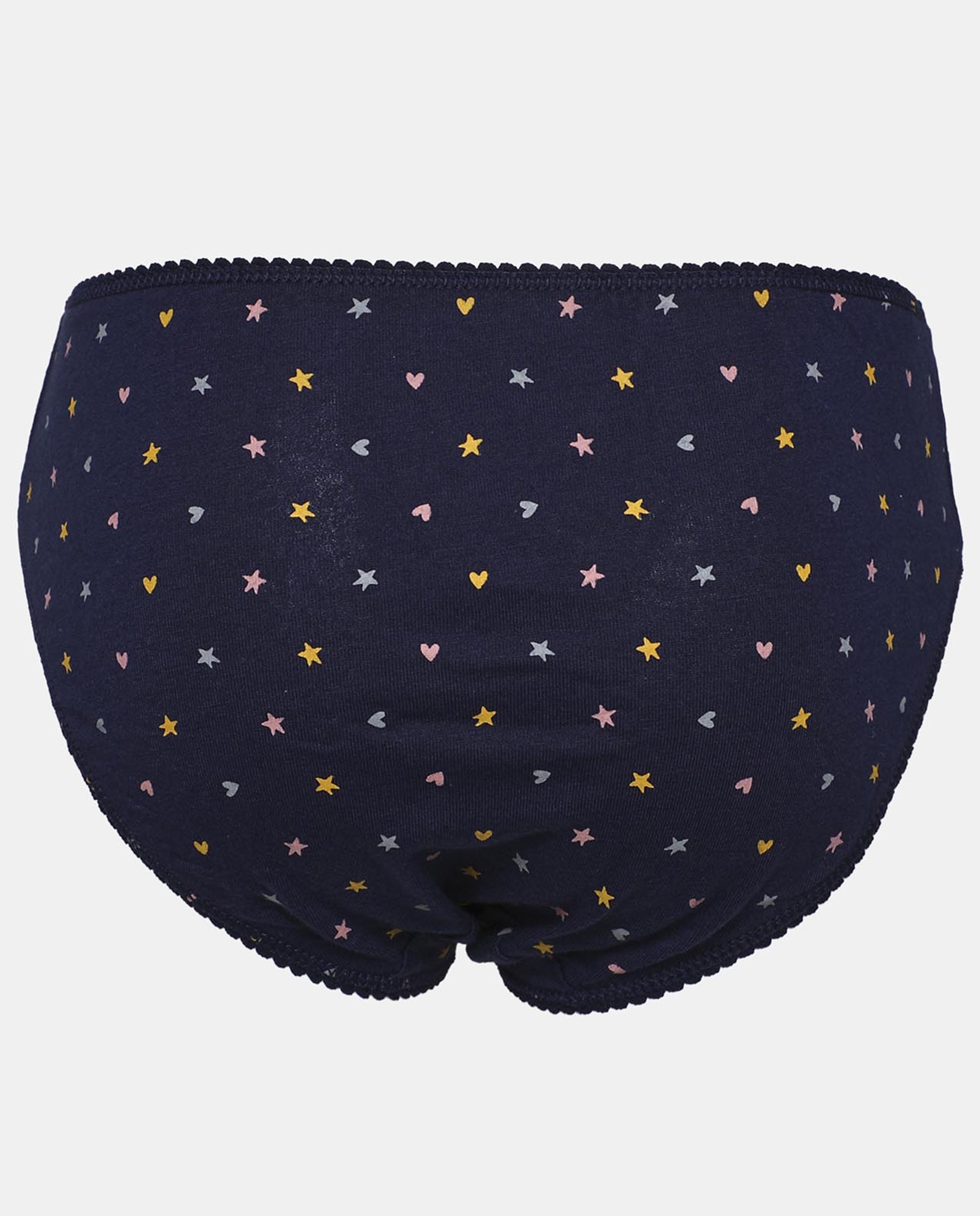 Multi-Colored 5-Pack Assorted Prints Inner Panty