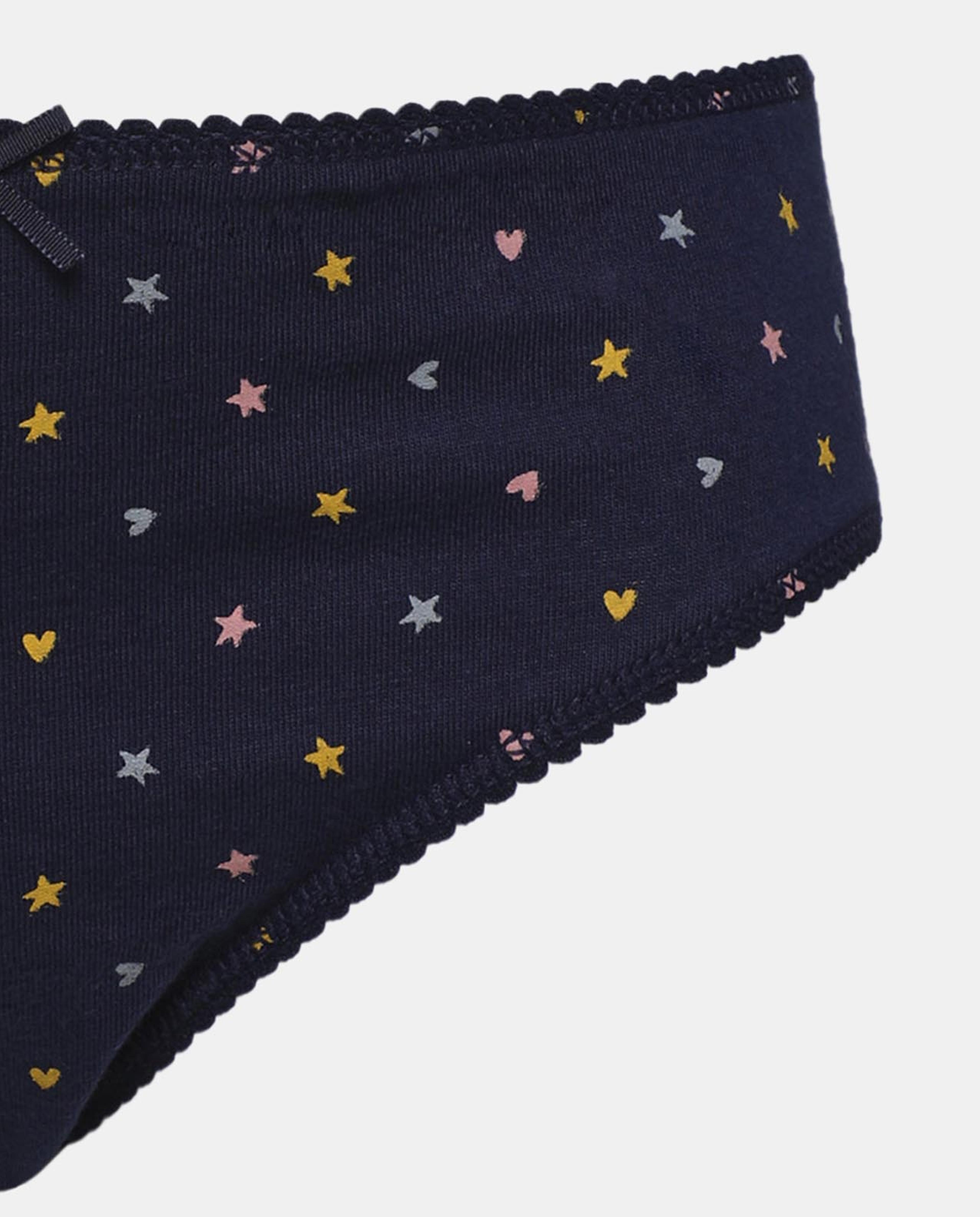 Multi-Colored 5-Pack Assorted Prints Inner Panty