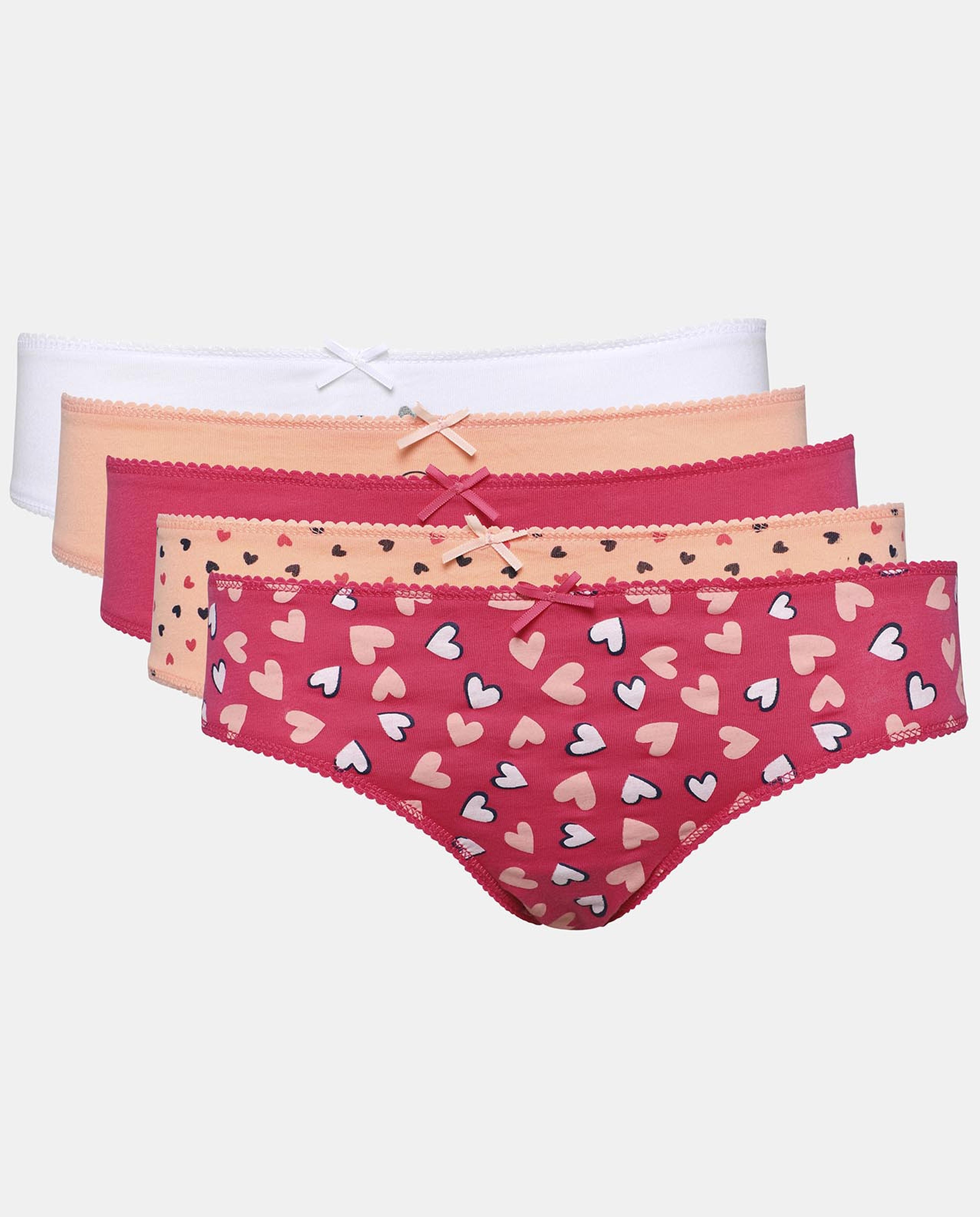 Multi-Colored 5-Pack Assorted Prints Inner Panty