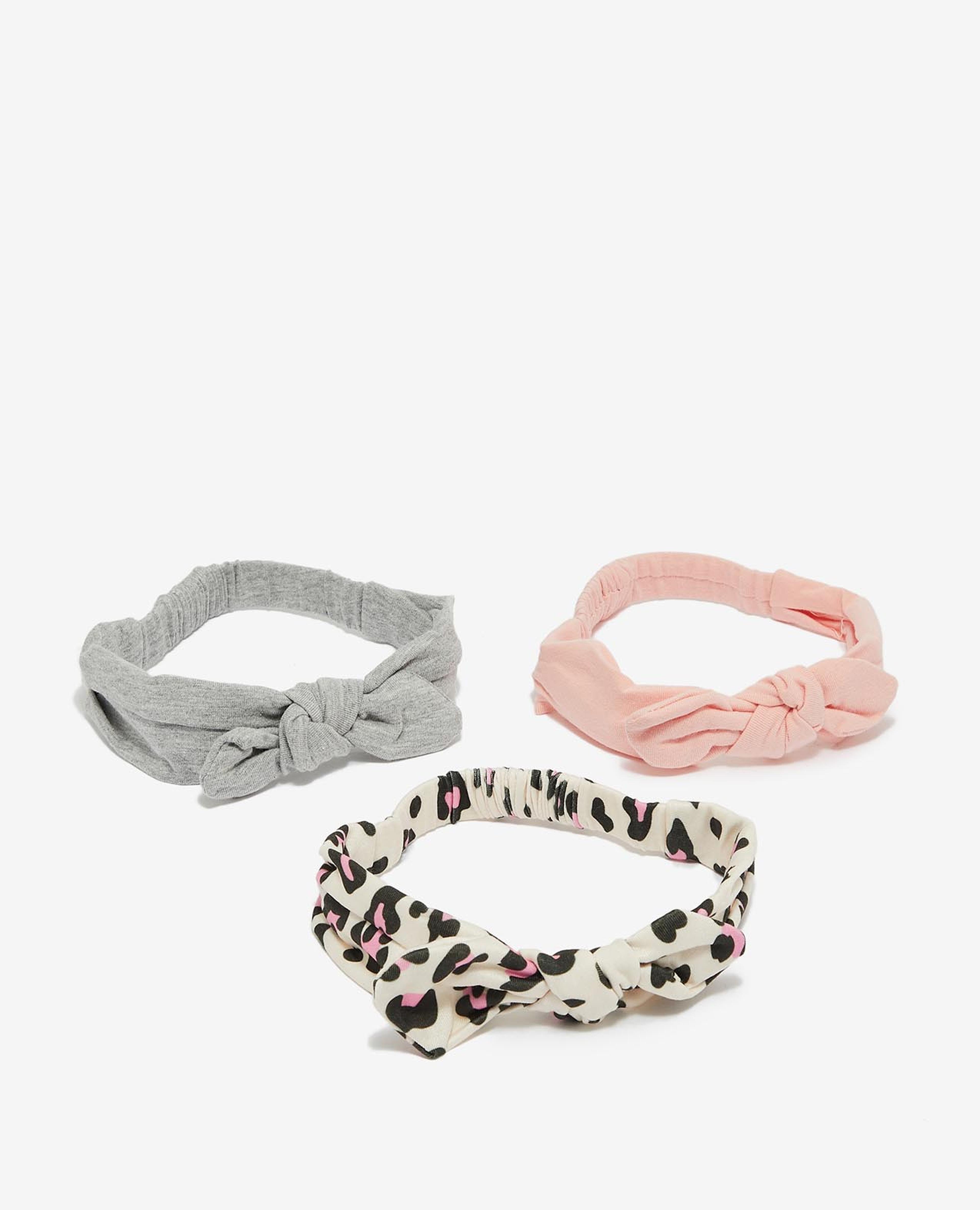 Multi-Colored Girl's Knotted Headband 3Pcs
