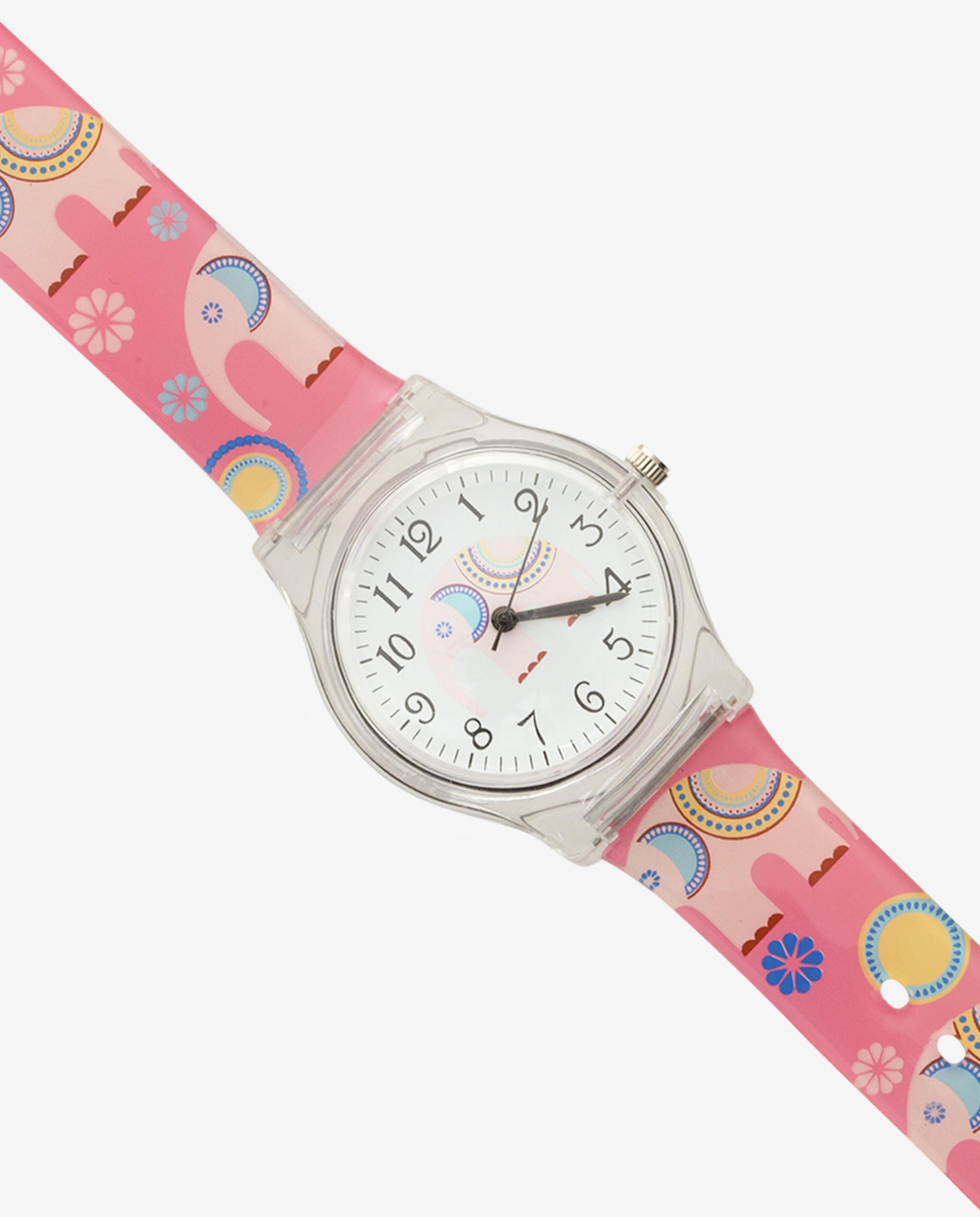 Pink Analog Watch