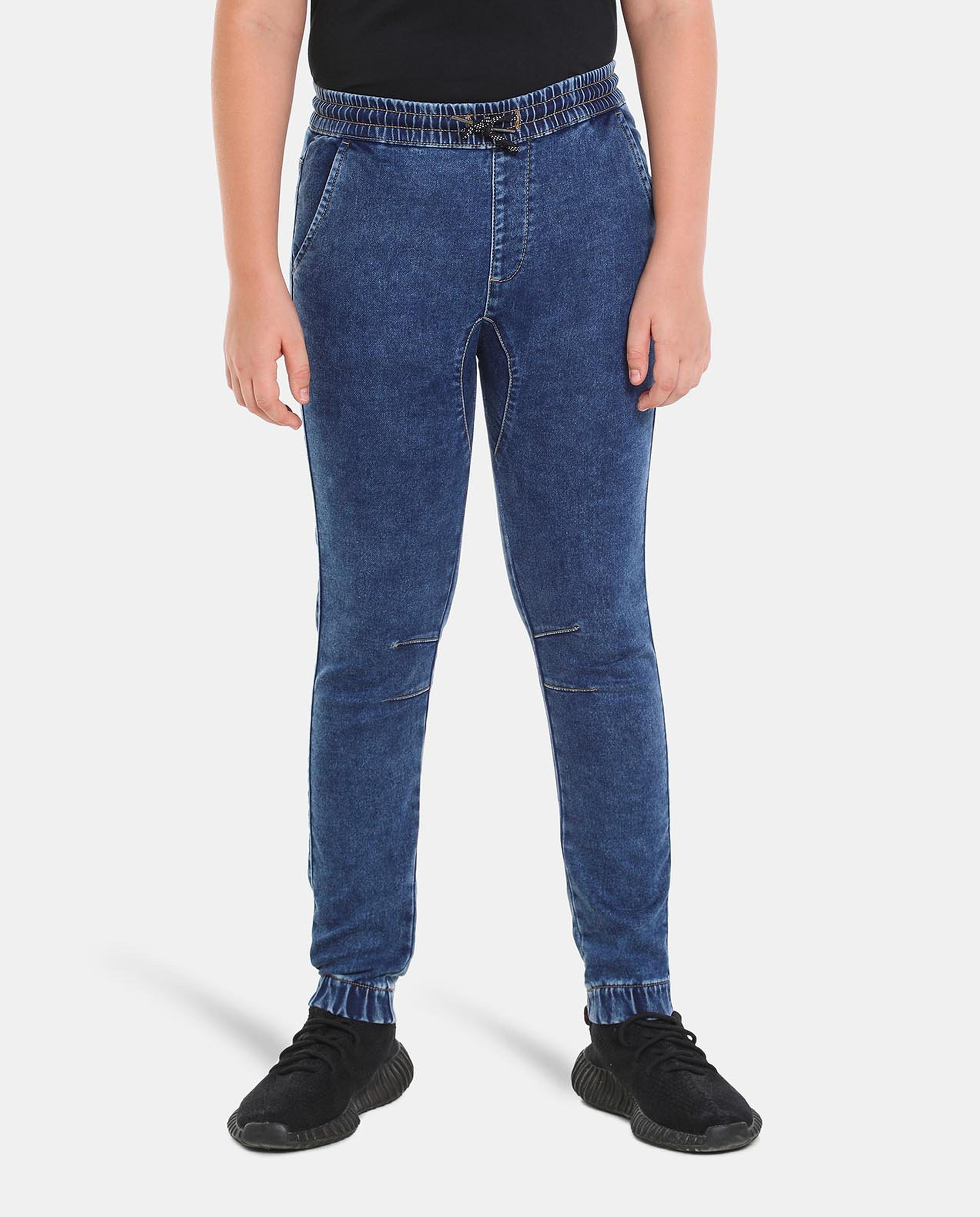 بنطال جينز قطن - أزرق