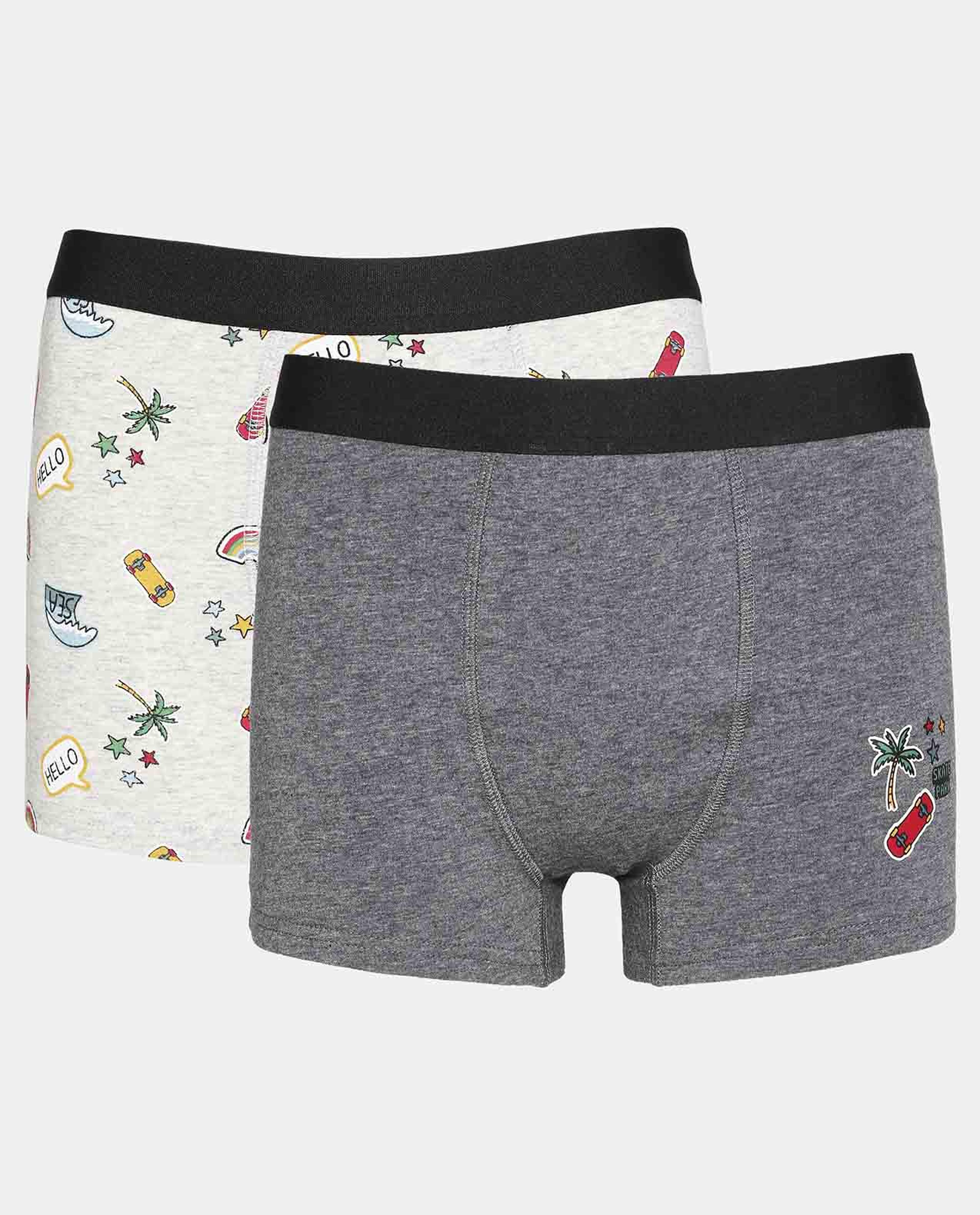 Multi-Colored Printed Boxers Pack of 2