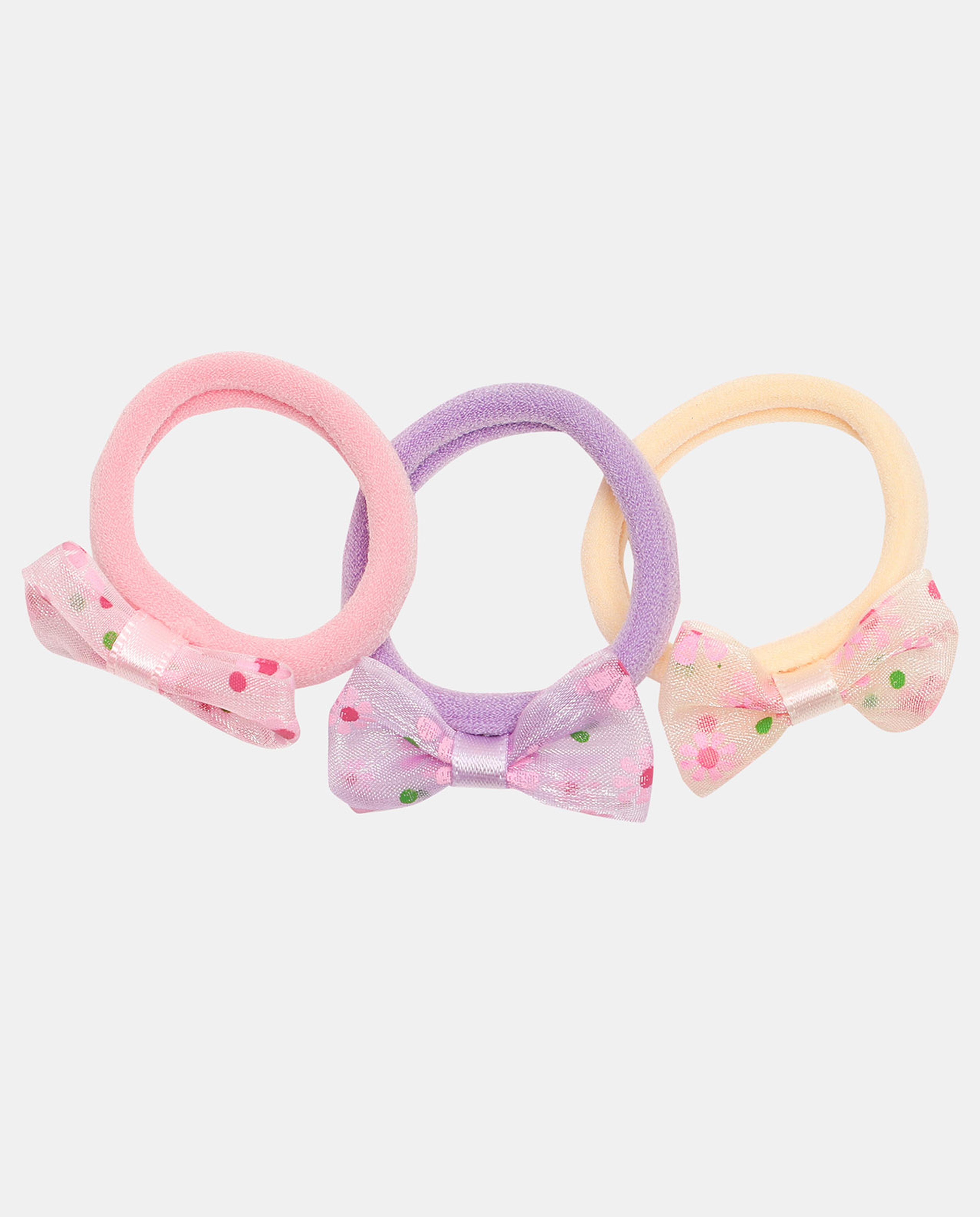Multi Girls Ponytail Holders 6pcs