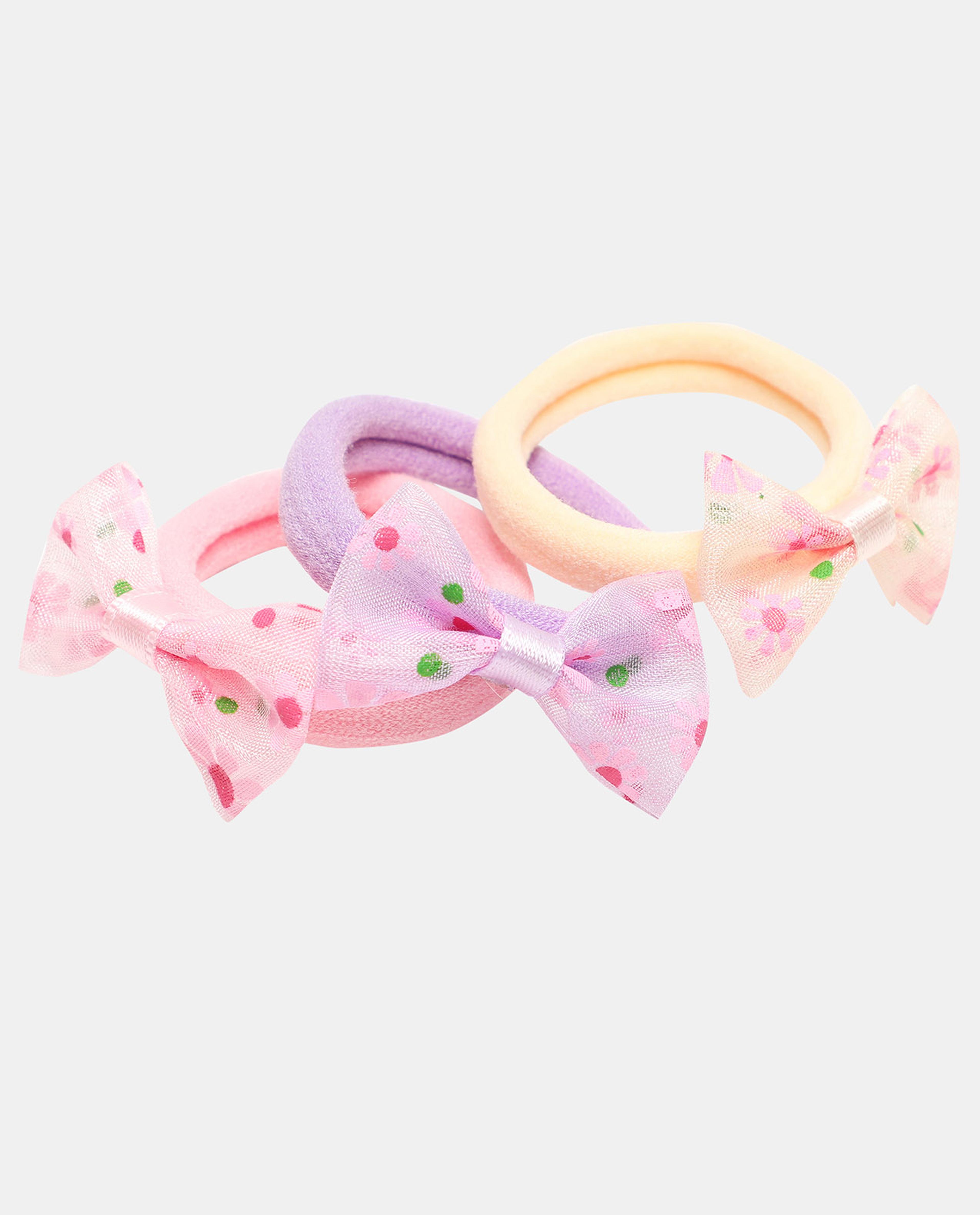 Multi Girls Ponytail Holders 6pcs