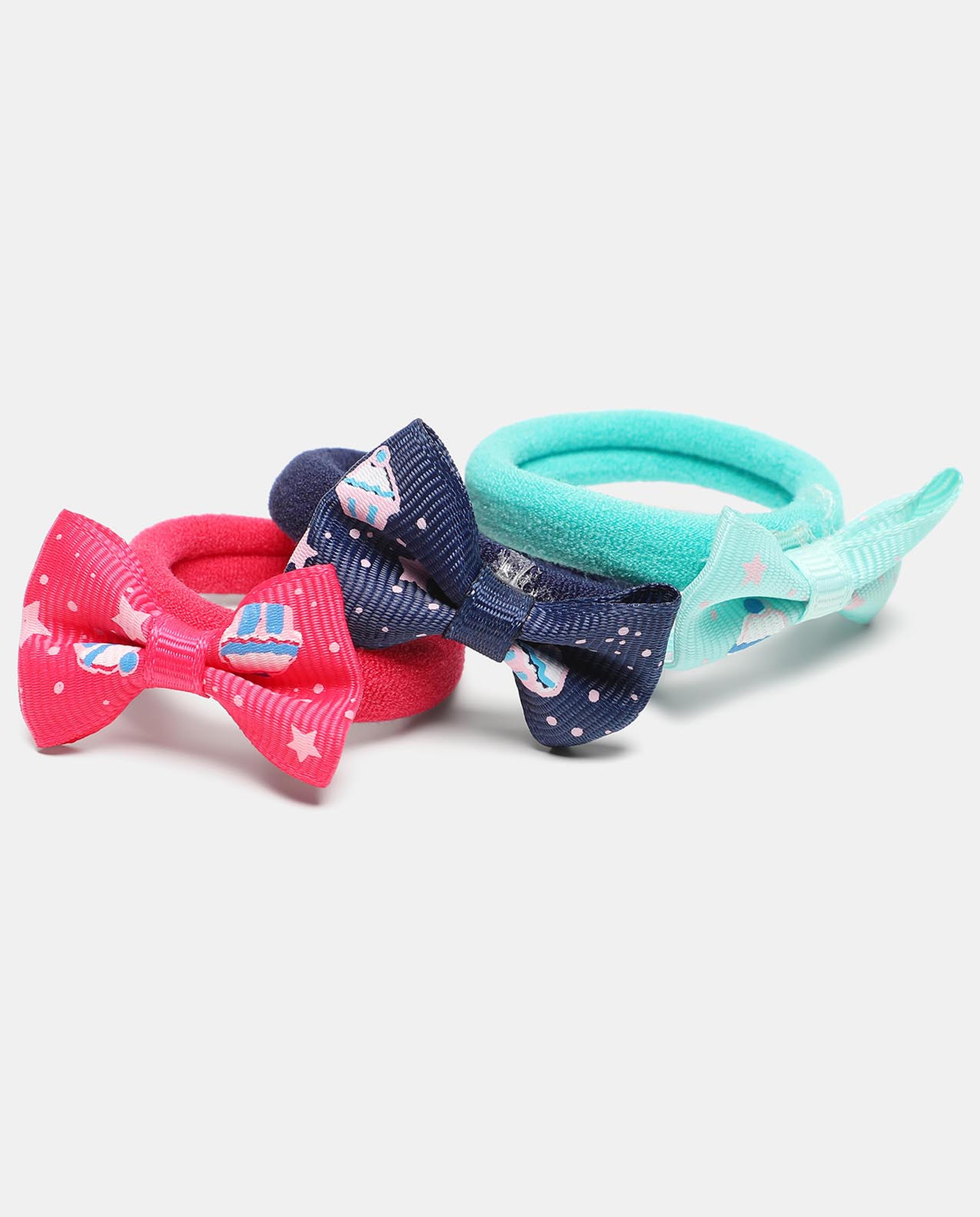 Multi Girls Ponytail Holders 6pcs