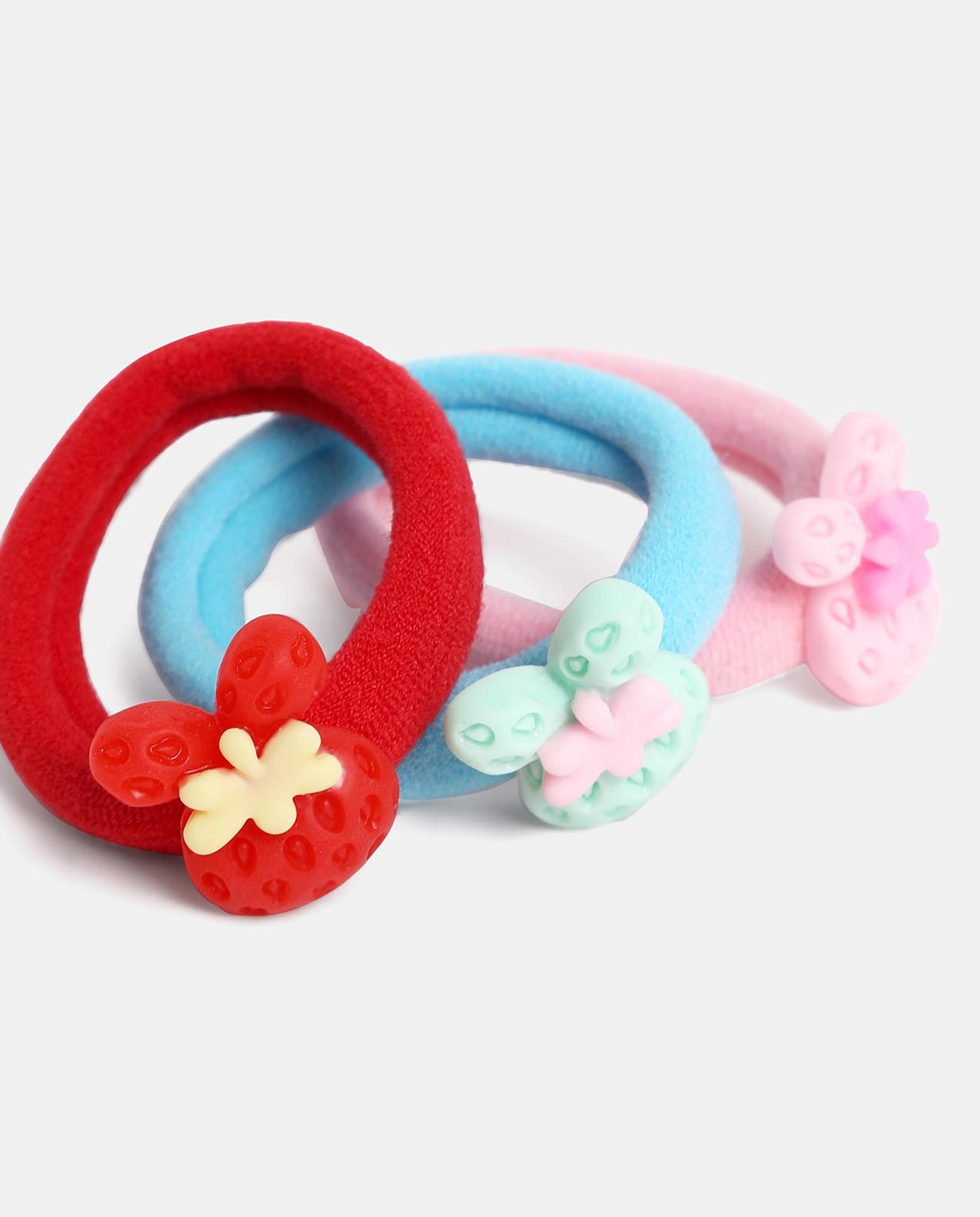 Multi Girls Ponytail Holders 6pcs